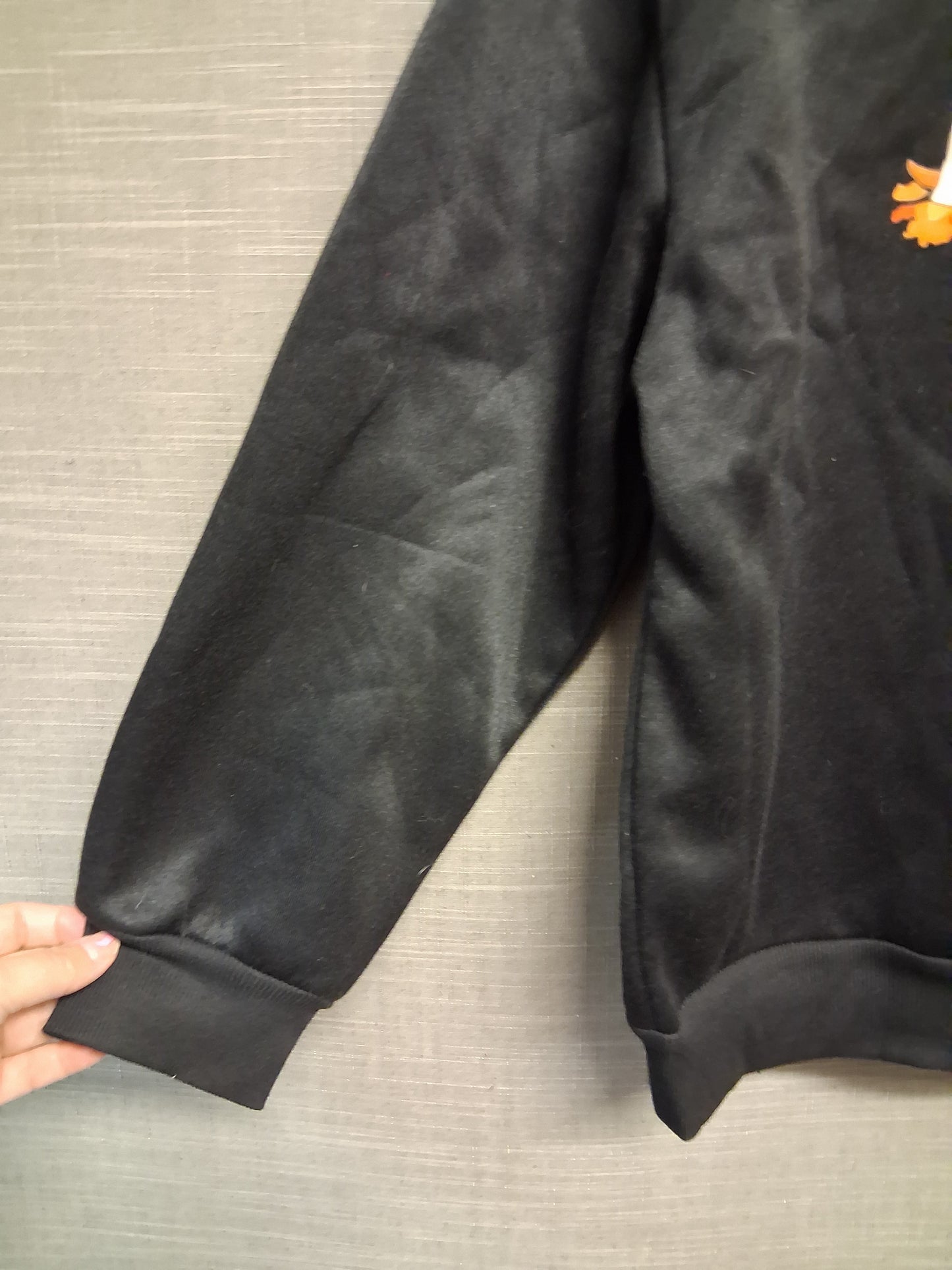 Shein Girls Black Halloween Theme Sweater Size L Age 14-15 years