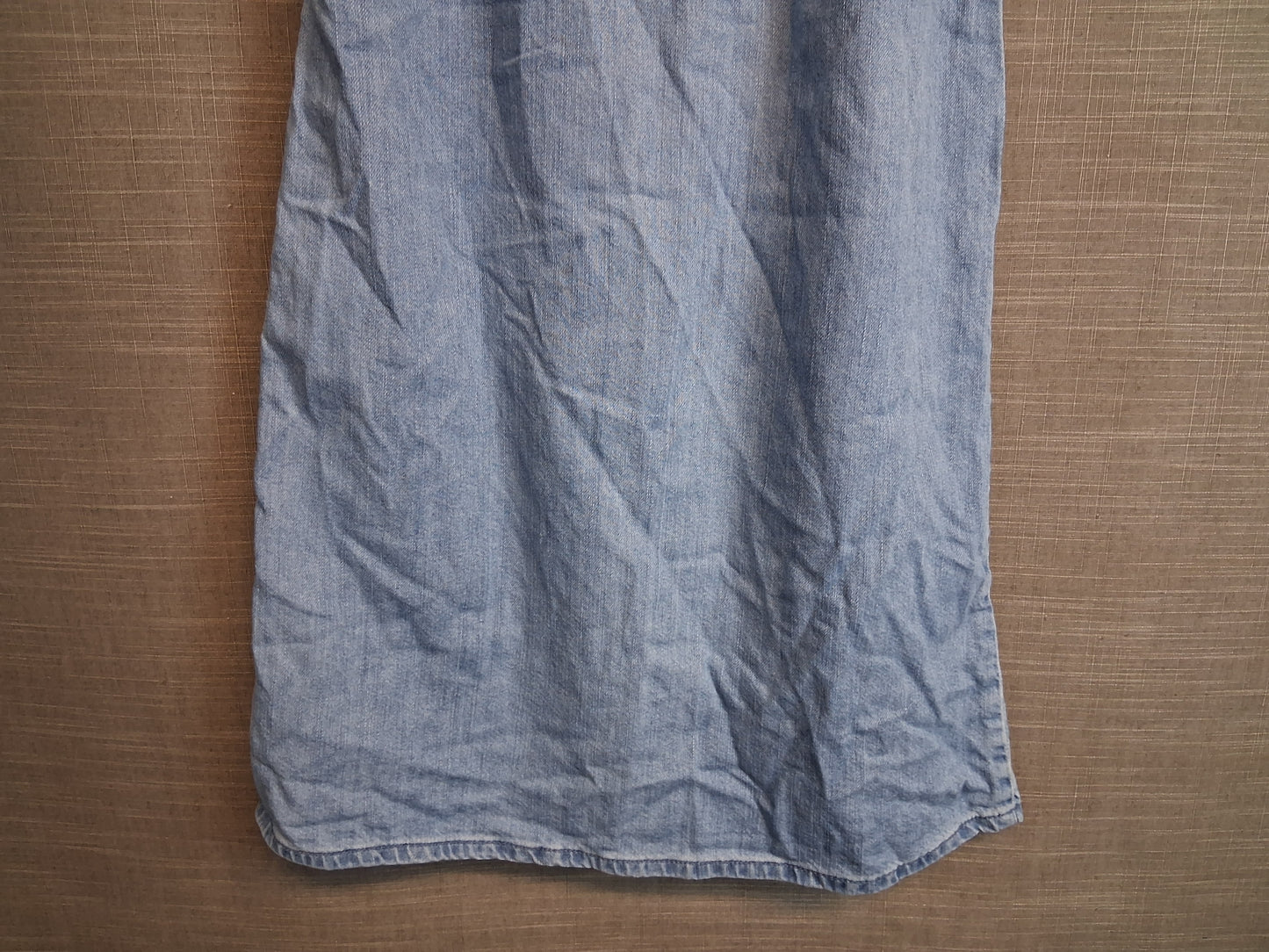 Next Girls Denim Blue A Line Dress Age 12 Years Short Sleeve