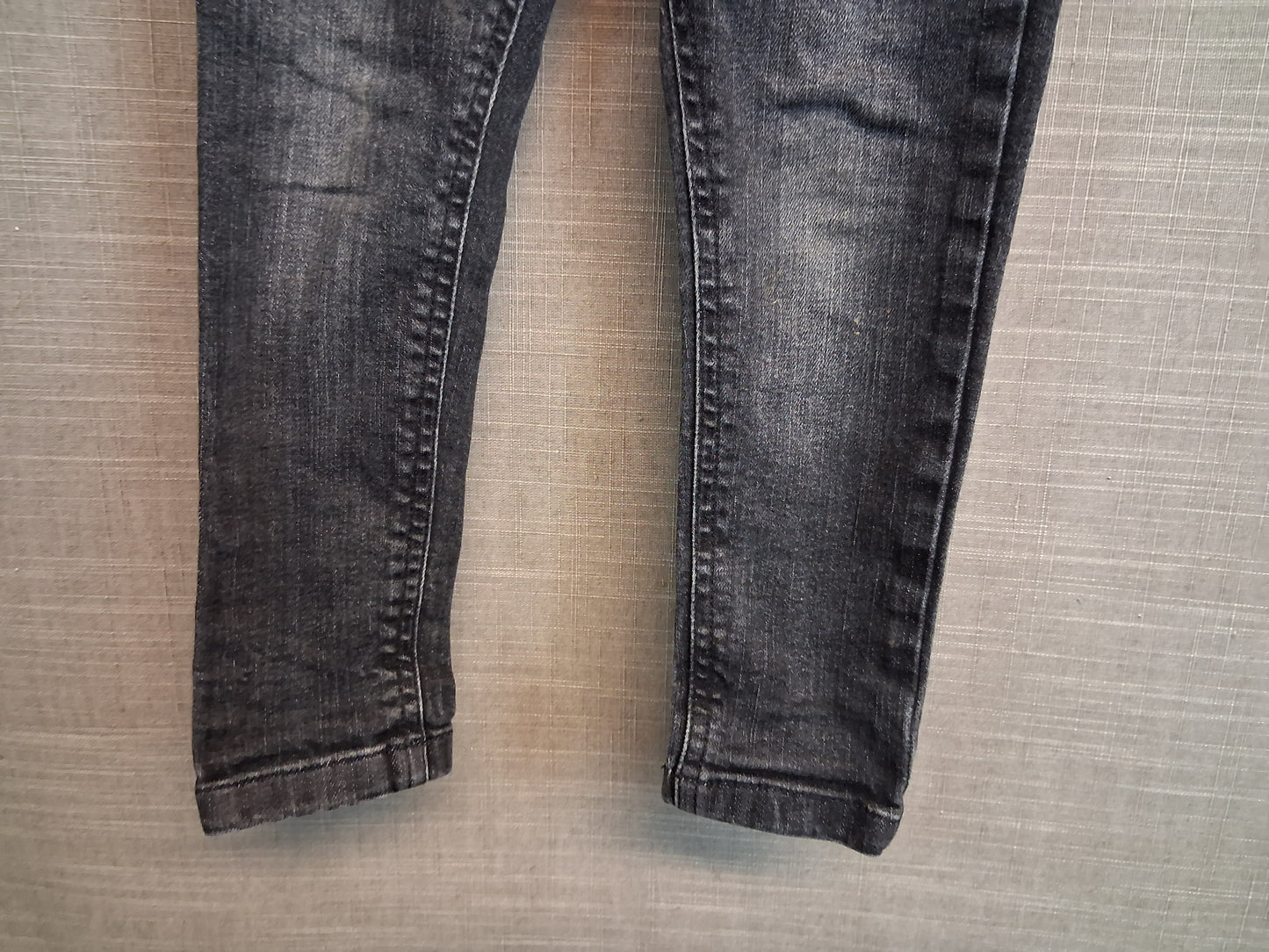 F&F Boys Black Denim Jeans Age 18-24 Months Adjustable Waist