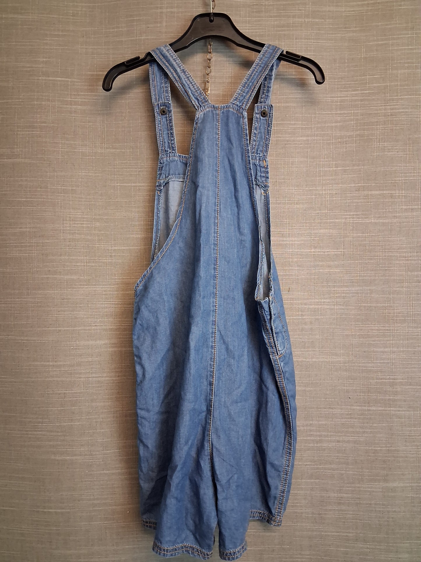 Little Paul & Joe Denim Dungaree Shorts Age 14 Years Small Fit