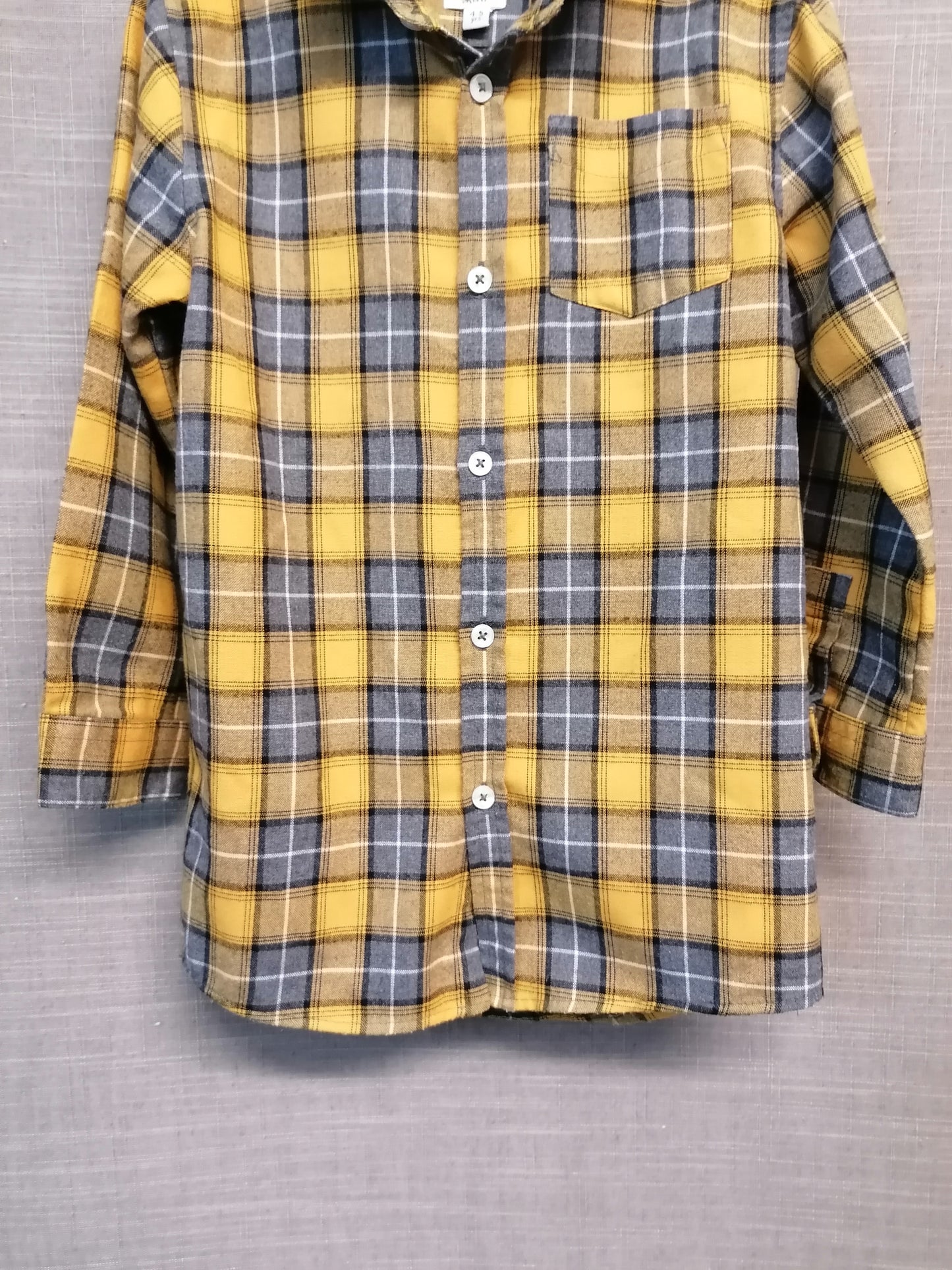 River Island Boys Yellow Check Shirt Age 4-5 Years