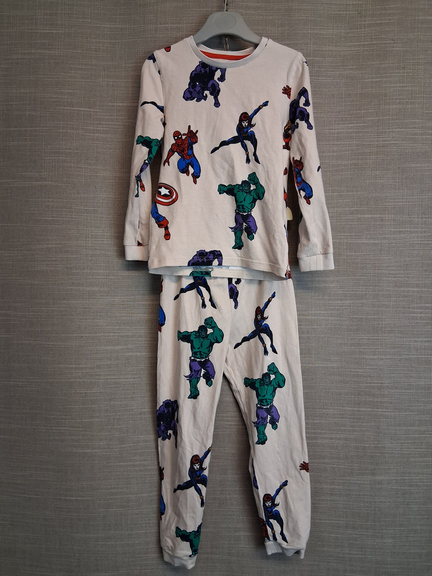 Marks and Spencer Boys Marvel Pyjamas PJs Set Age 4-5 Years