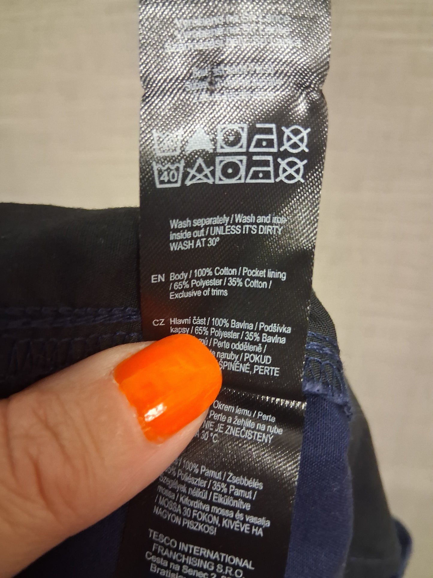 F&F Boys Blue Chino Style Shorts Age 8-9 Years
