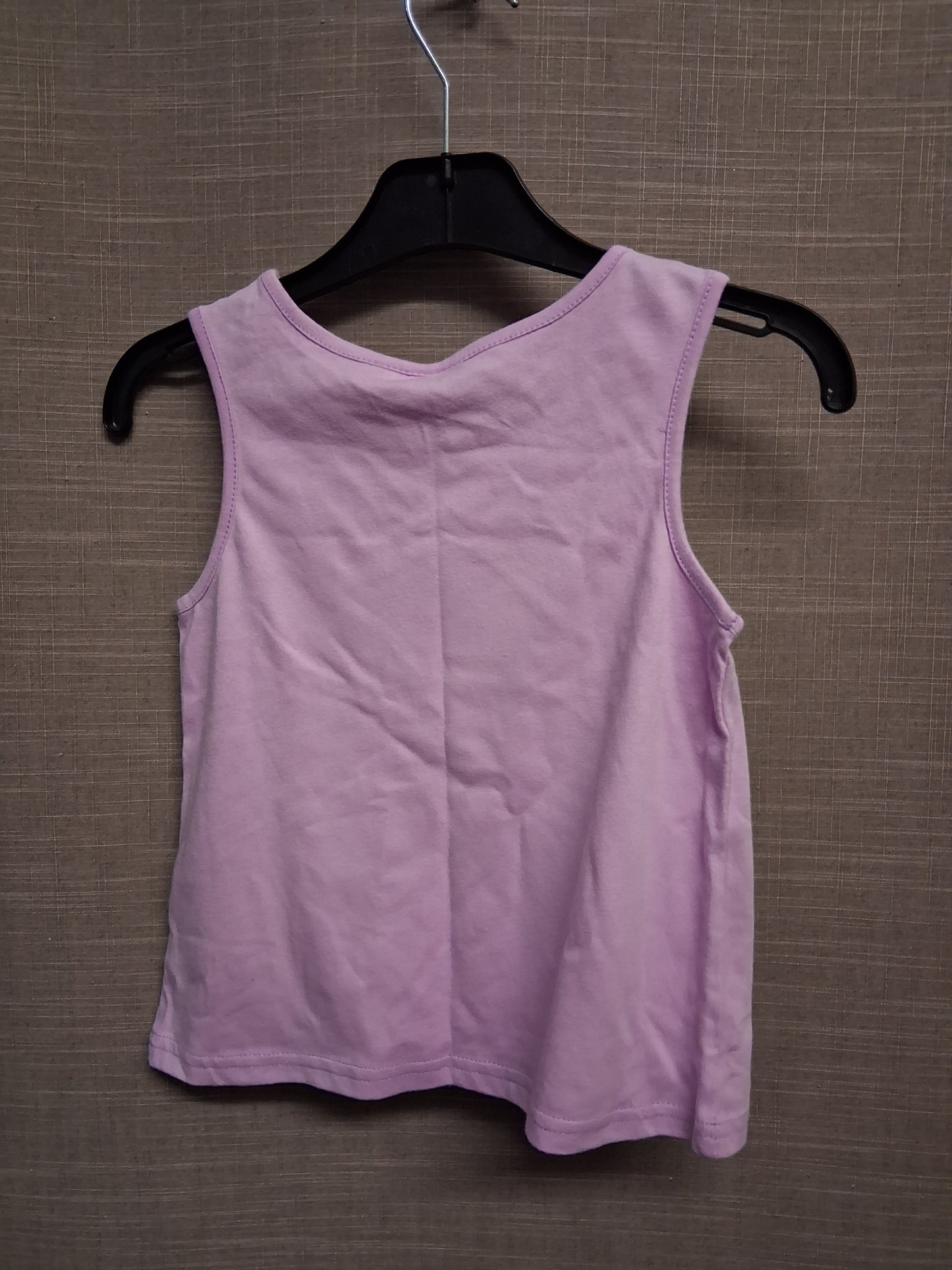 Primark Disney Princess Ariel Tank Vest Top Lilac 2 Way Sequin Age 6-7 Years