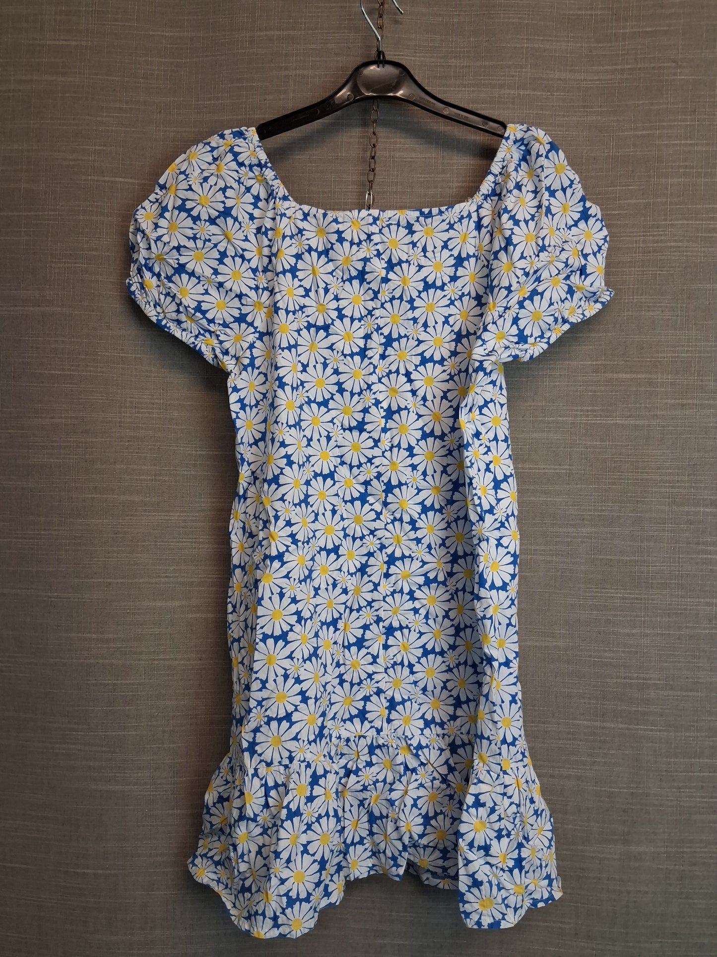 Primark Girls Blue Foral Summer Dress Age 12-13 Years
