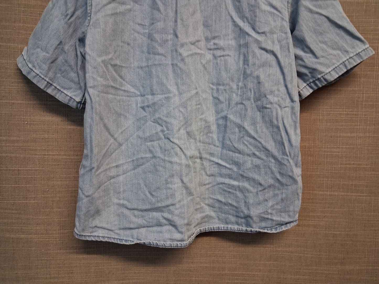 H&M Boys Blue Denim Short Sleeve Age 5-6 Years
