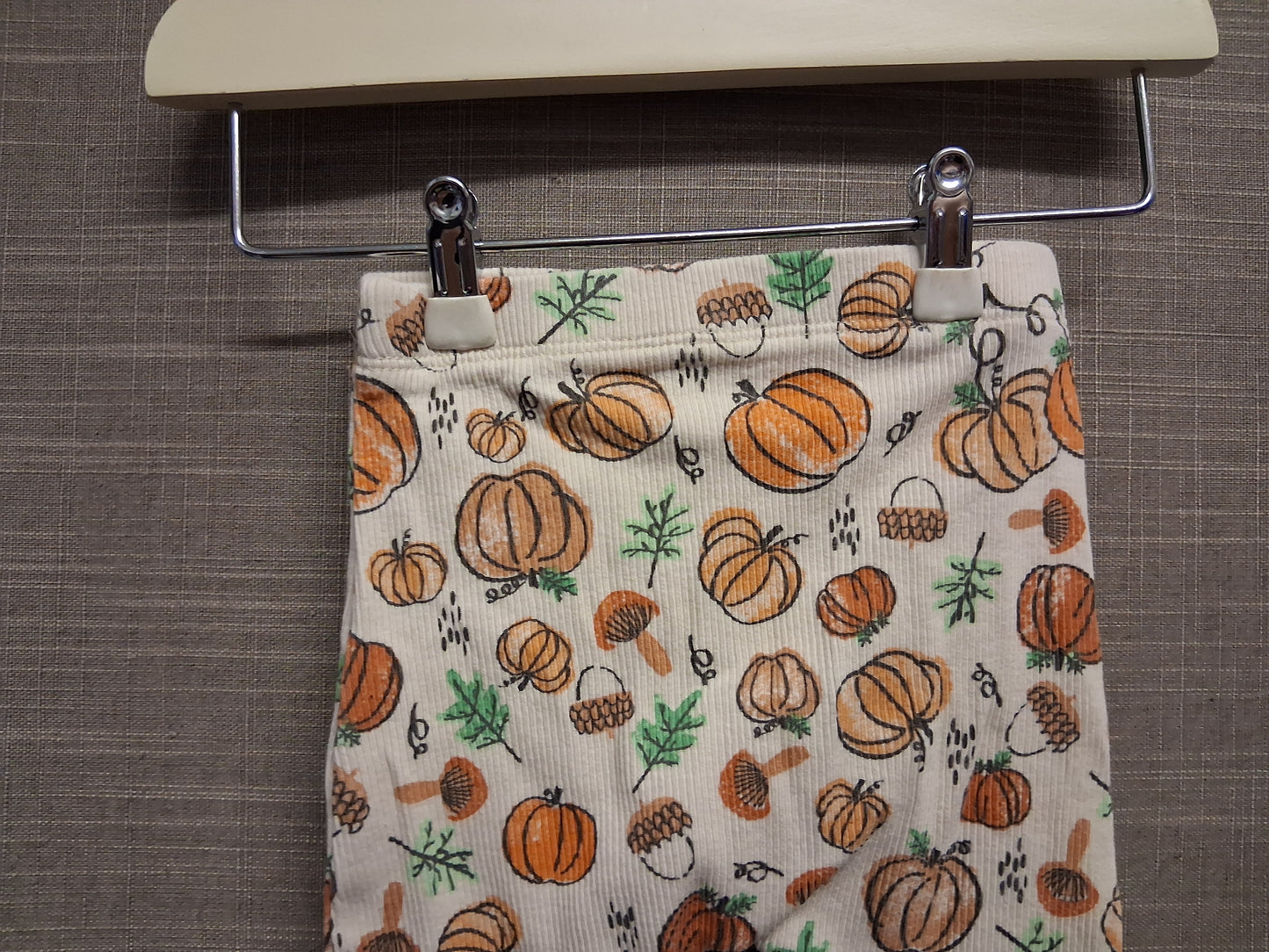 Matalan Girls Pumpkin Halloween Theme Leggings Age 0-3 Months