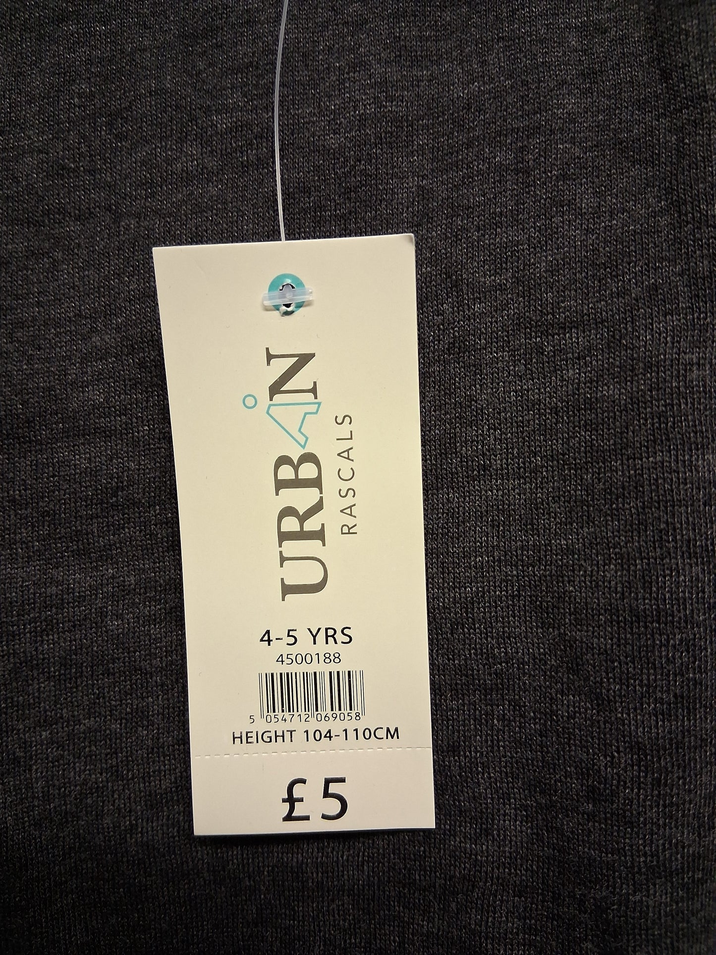 Urban Basics Peacocks Grey Hoodie Age 4-5 Years New