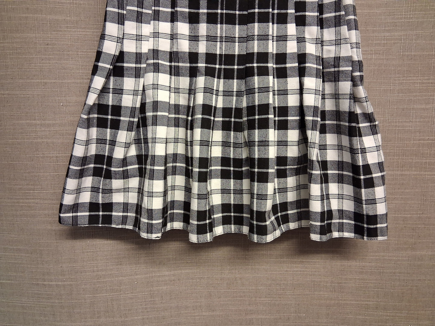 New Look Girls Black White Check Skirt Age 10 Years