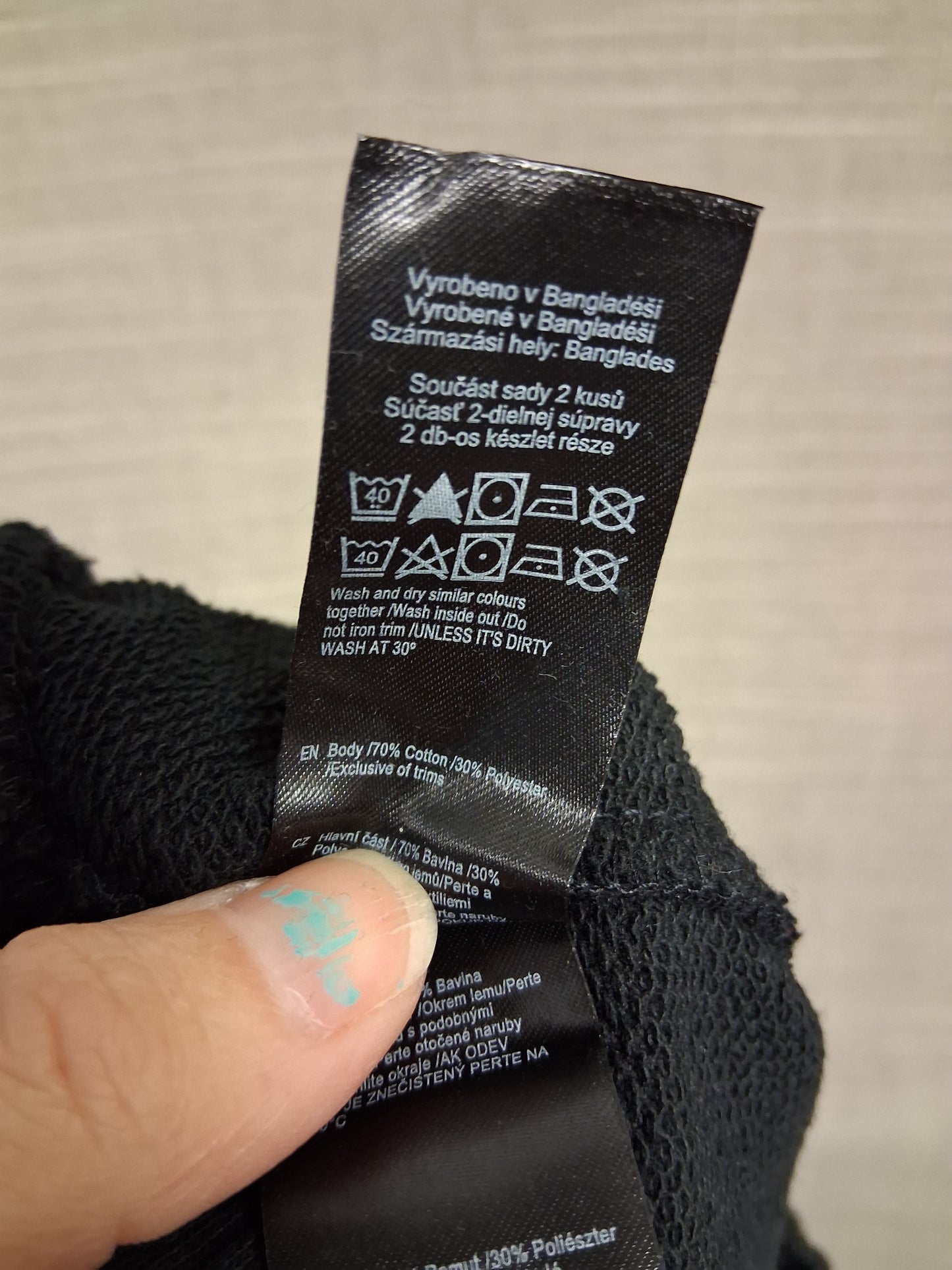 F&F Black Jersey Jogger Shorts Elastic Waist Age 5-6 Years