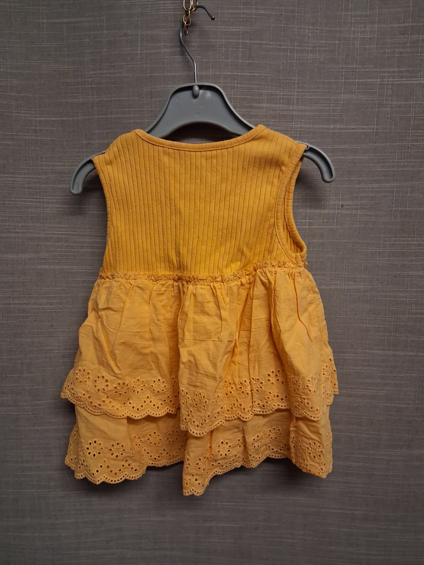 Next Girls Orange Sleeveless Dress Age 2-3 Years
