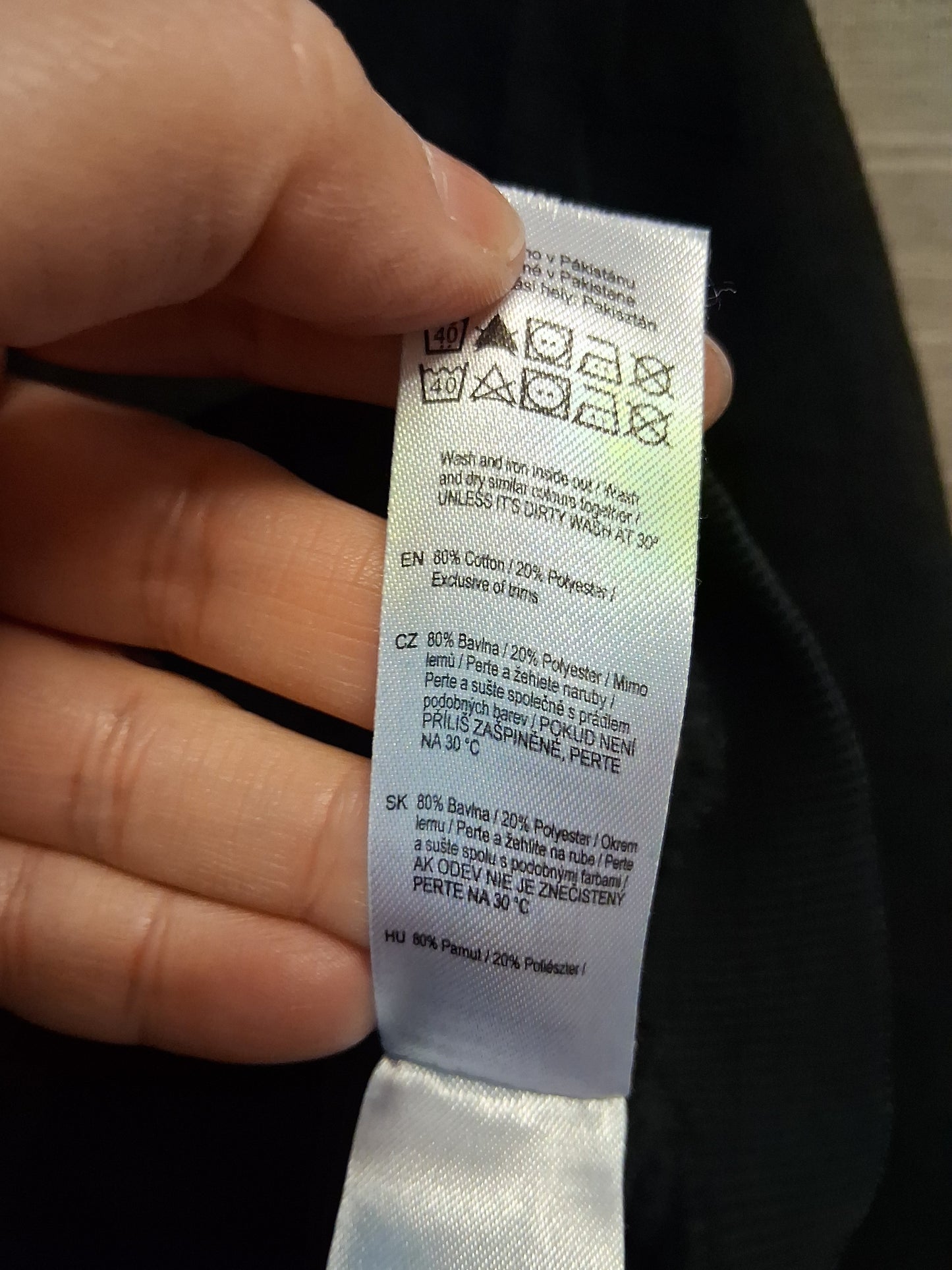 F&F Black Boys Full Zip Hoodie Jacket Age 18-24 Months