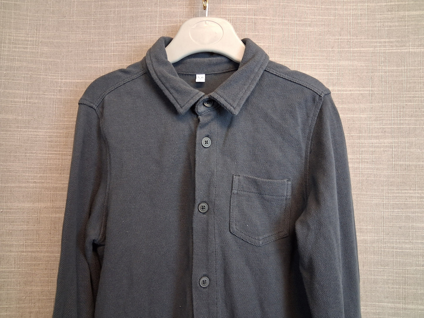 Marks and Spencer Grey Long Sleeve Jersey Shirt Age 5-6 Years