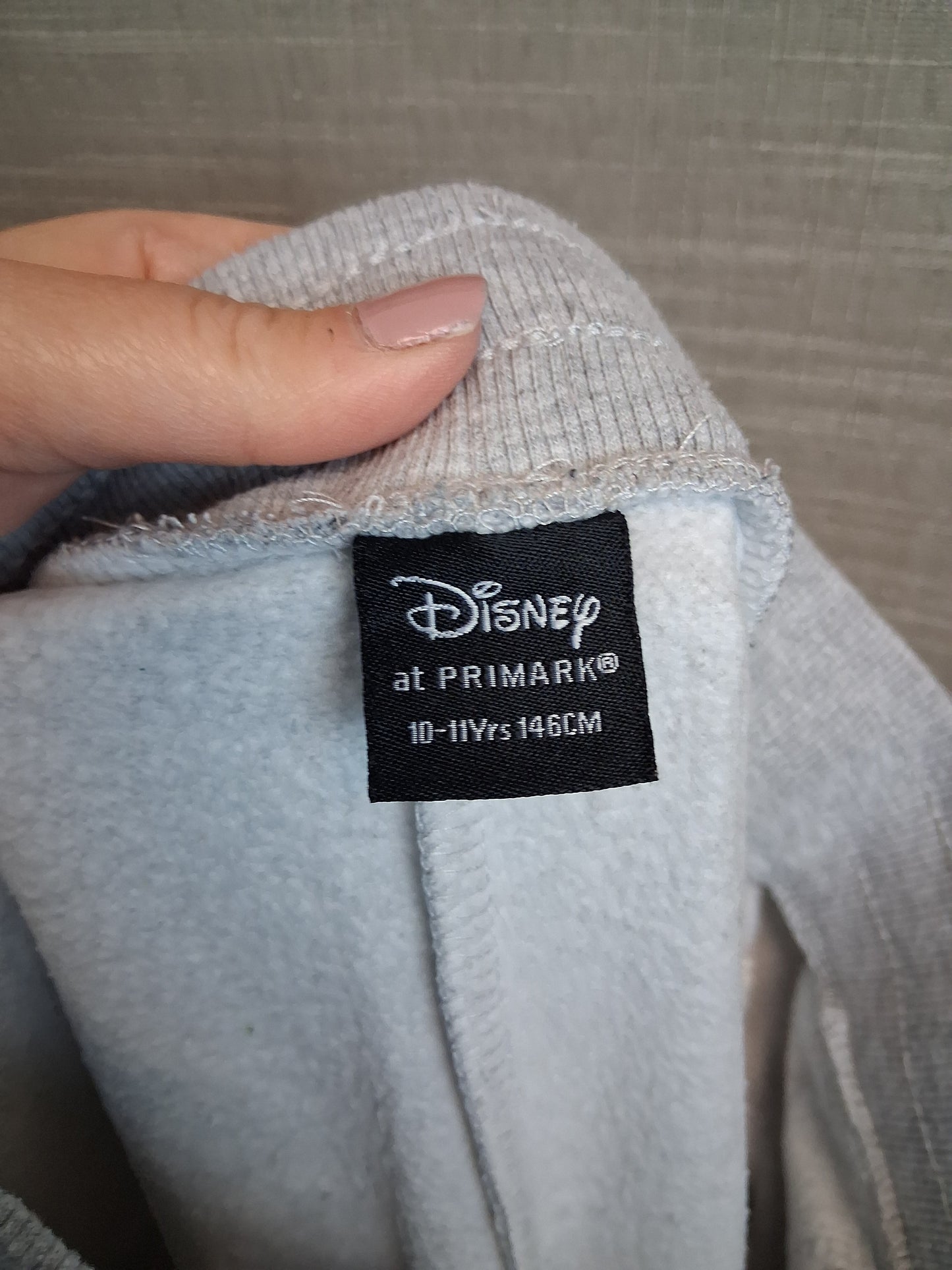 Disney Primark Grey Stitch Joggers Age 10-11 Years