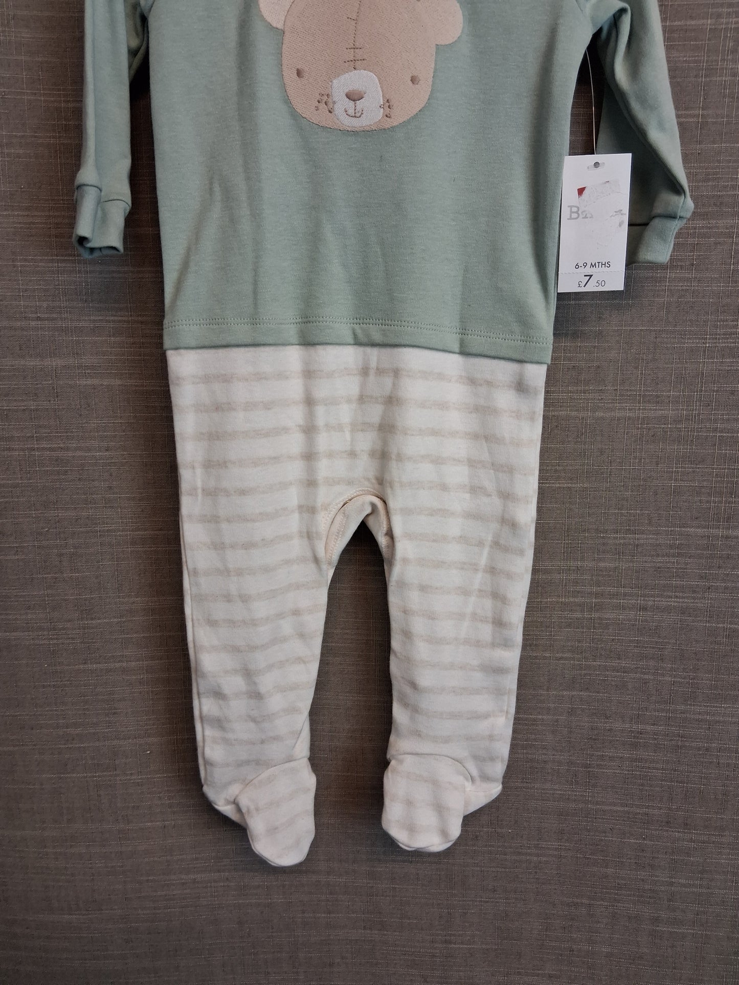 Matalan Boys One Piece Romper Sleepsuit Age 6-9 Month New