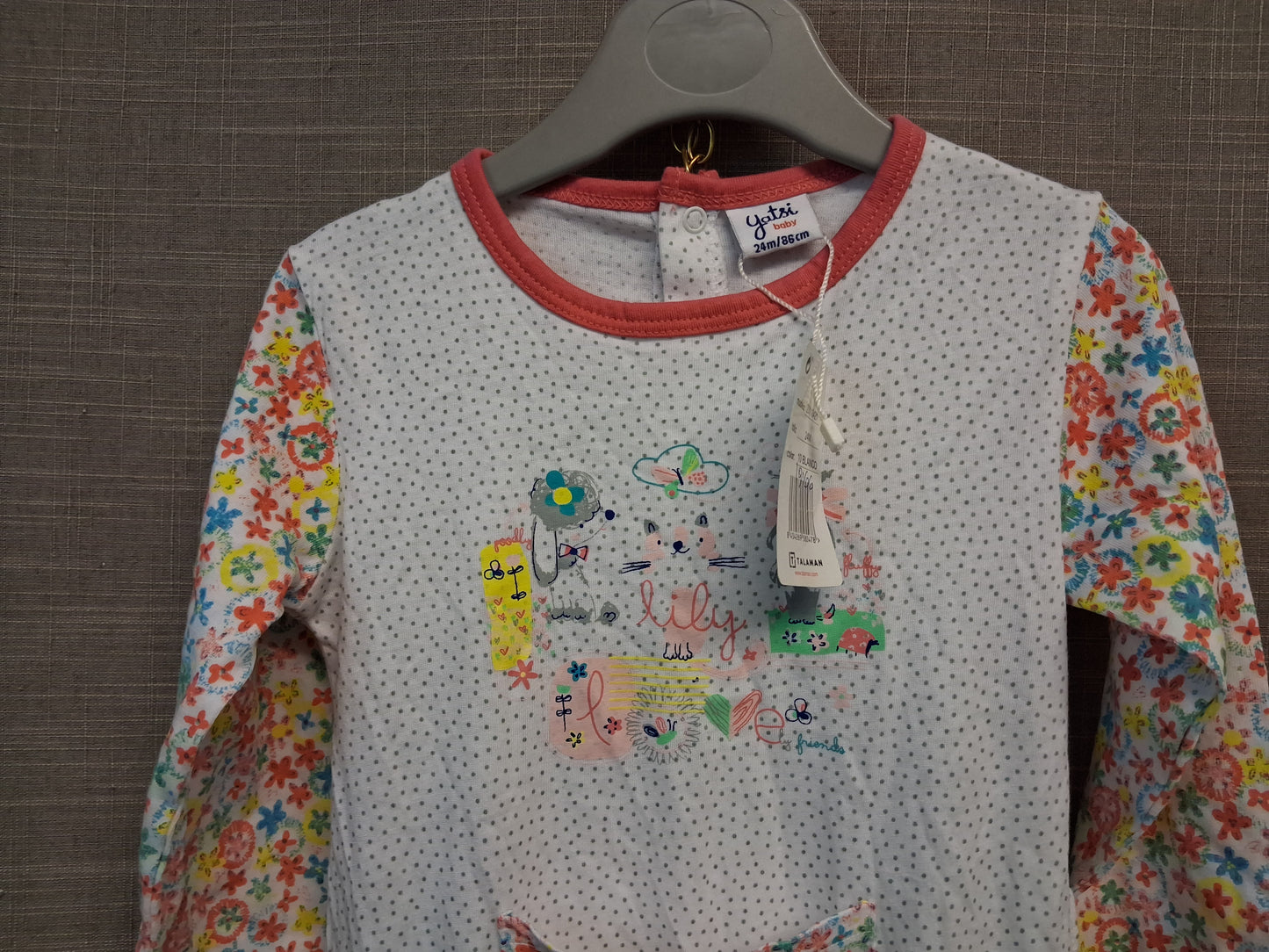 Yatsi Baby Designer Girls Sleepsuit Multicolour Floral All in One Age 24 Months New