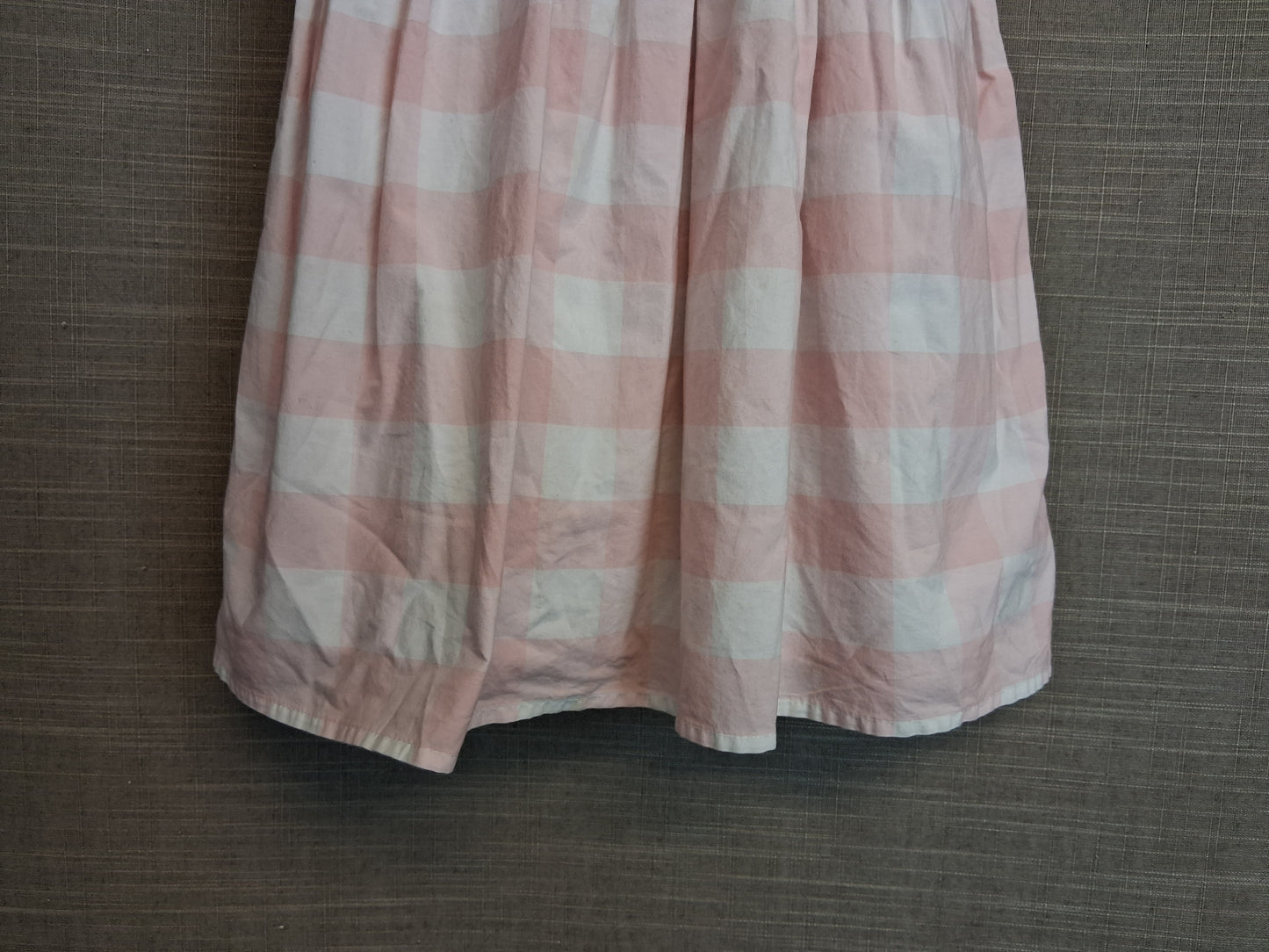 George Girls Pink Check Dress Short Sleeve Age 12-18 Months