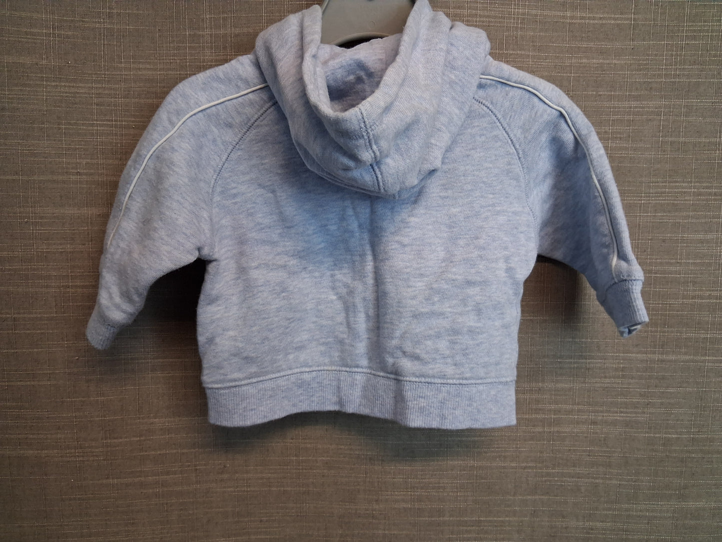 Next Boys Full Zip Hoodie Blue Age 3-6 Months