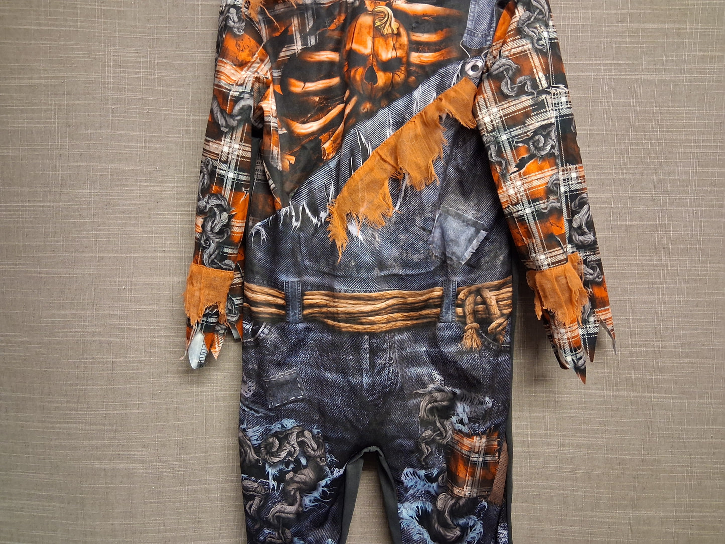 F&F Boys Spooky Pumpkin Costume 3 Piece Outfit Age 3-4 Years
