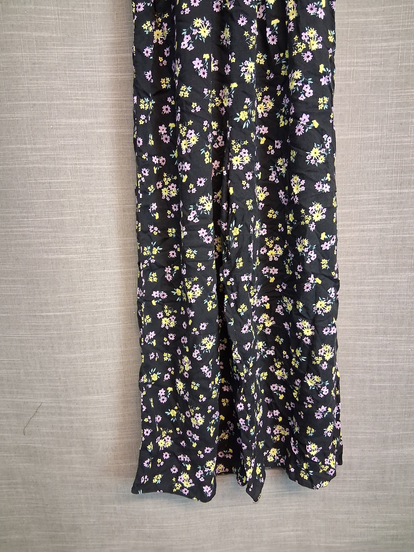 New Look Girls Black Floral Dress Age 13 Years