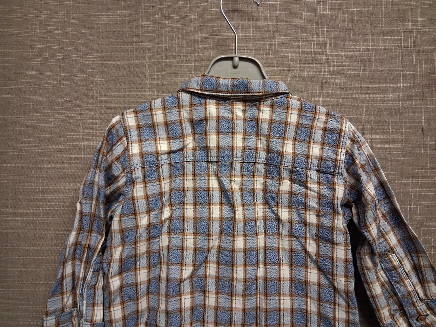 Next Boys Long Sleeve Check Blue Shirt Age 12-18 Months