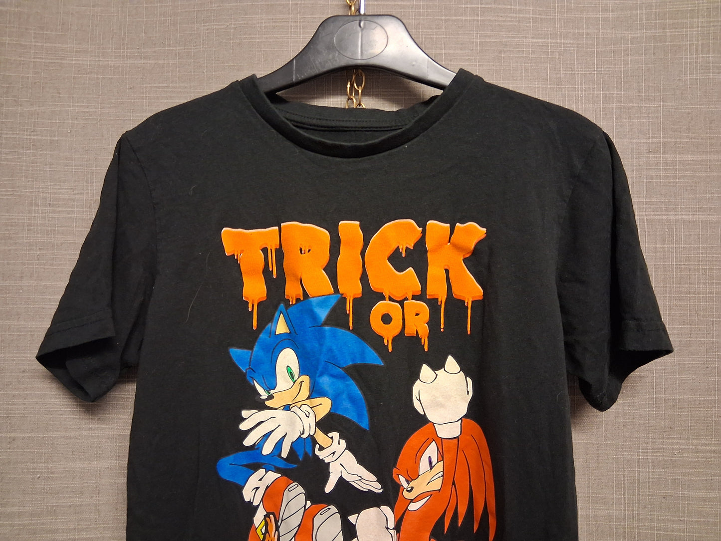 Sonic the Hedgehog Halloween Short Sleeve T-Shirt Black Age 10-11 Years