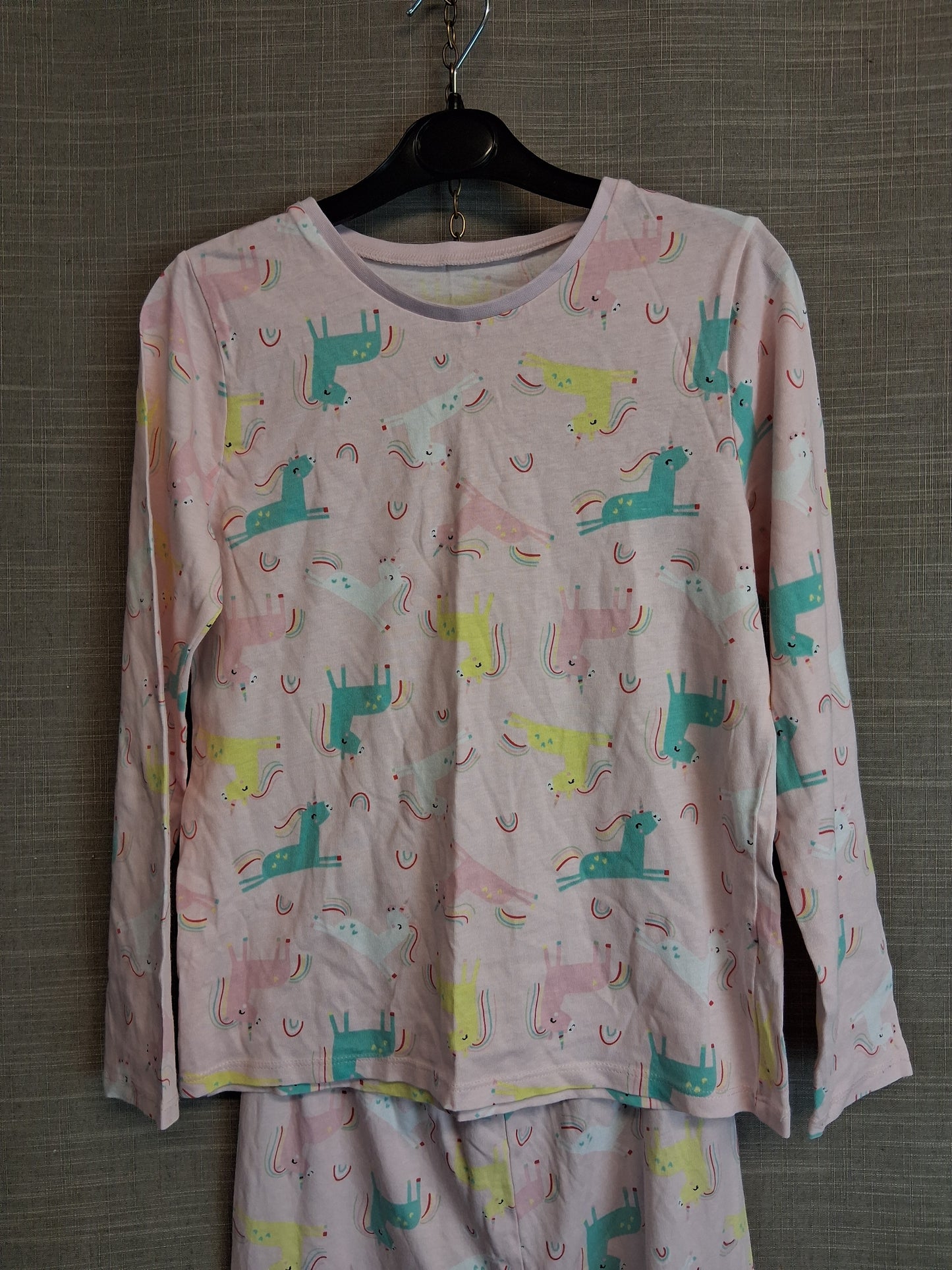 George Girls Pink Unicorn Pyjamas PJs Set Age 9-10 Years
