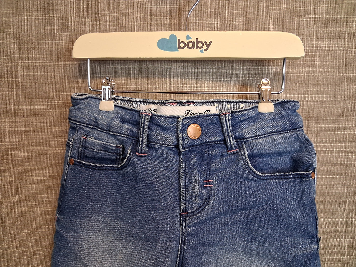 Primark Girls Blue Denim Shorts Age 4-5 Years