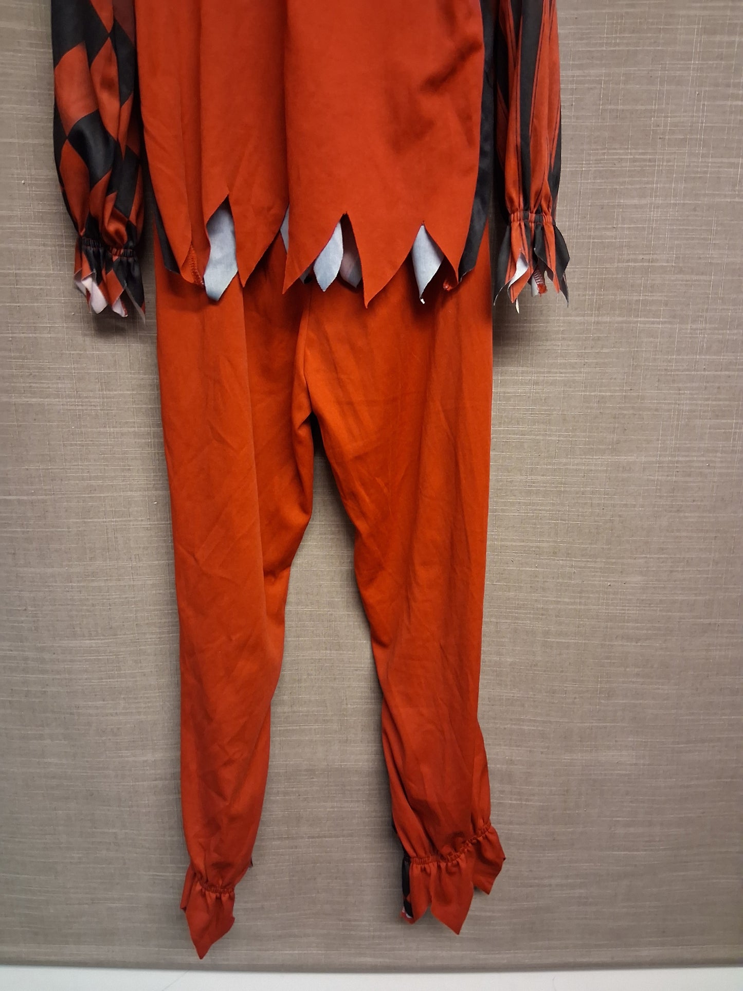 TU Scary Clown Red Black 3 Piece Costume Age 9-10 Years