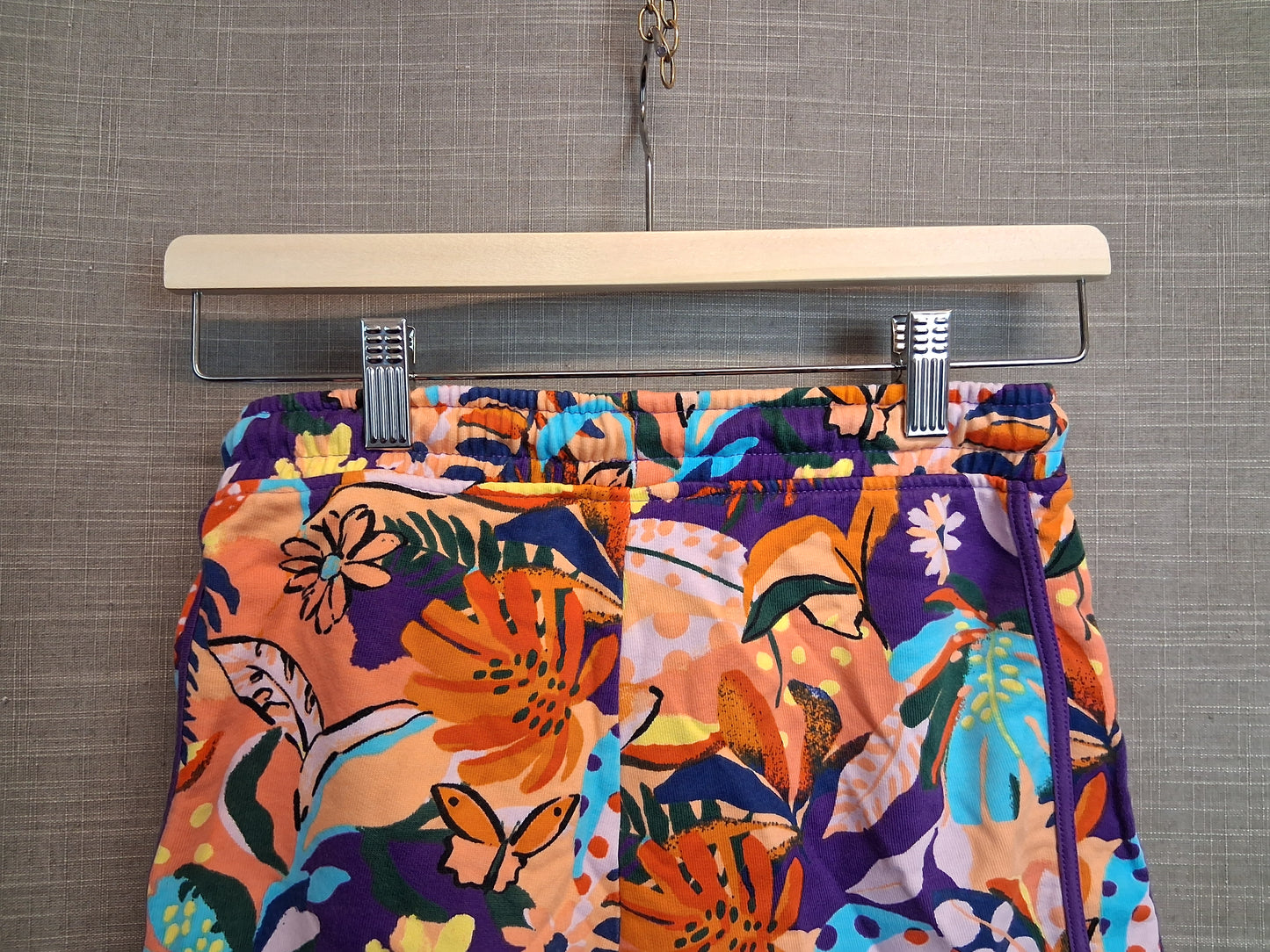 Next Girls Multicolour Floral Jersey Shorts Age 11 Years