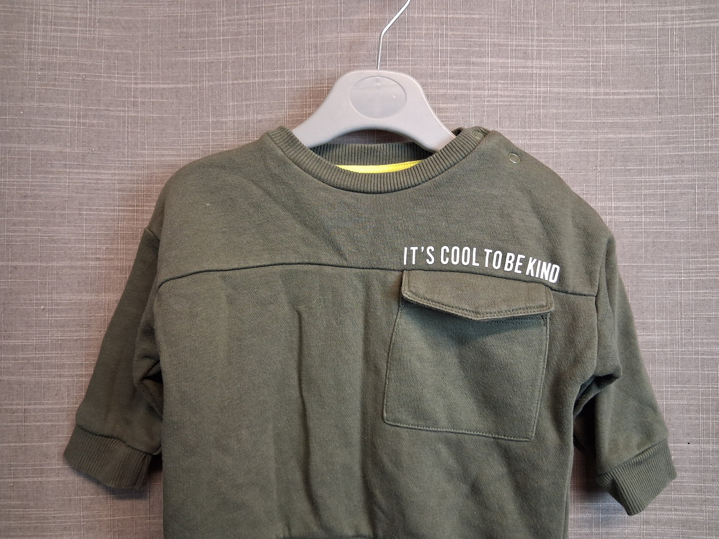 F&F Boys Khaki Green Sweater Age 3-6 Months