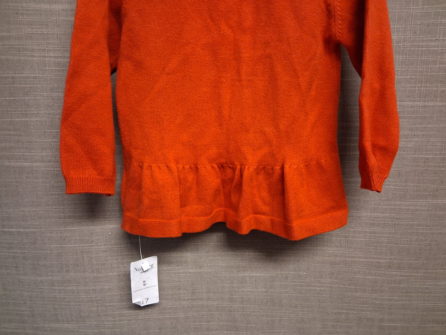 Nutmeg Girls Red Knitted Round Neck Cardigan Age 18-24 Months New