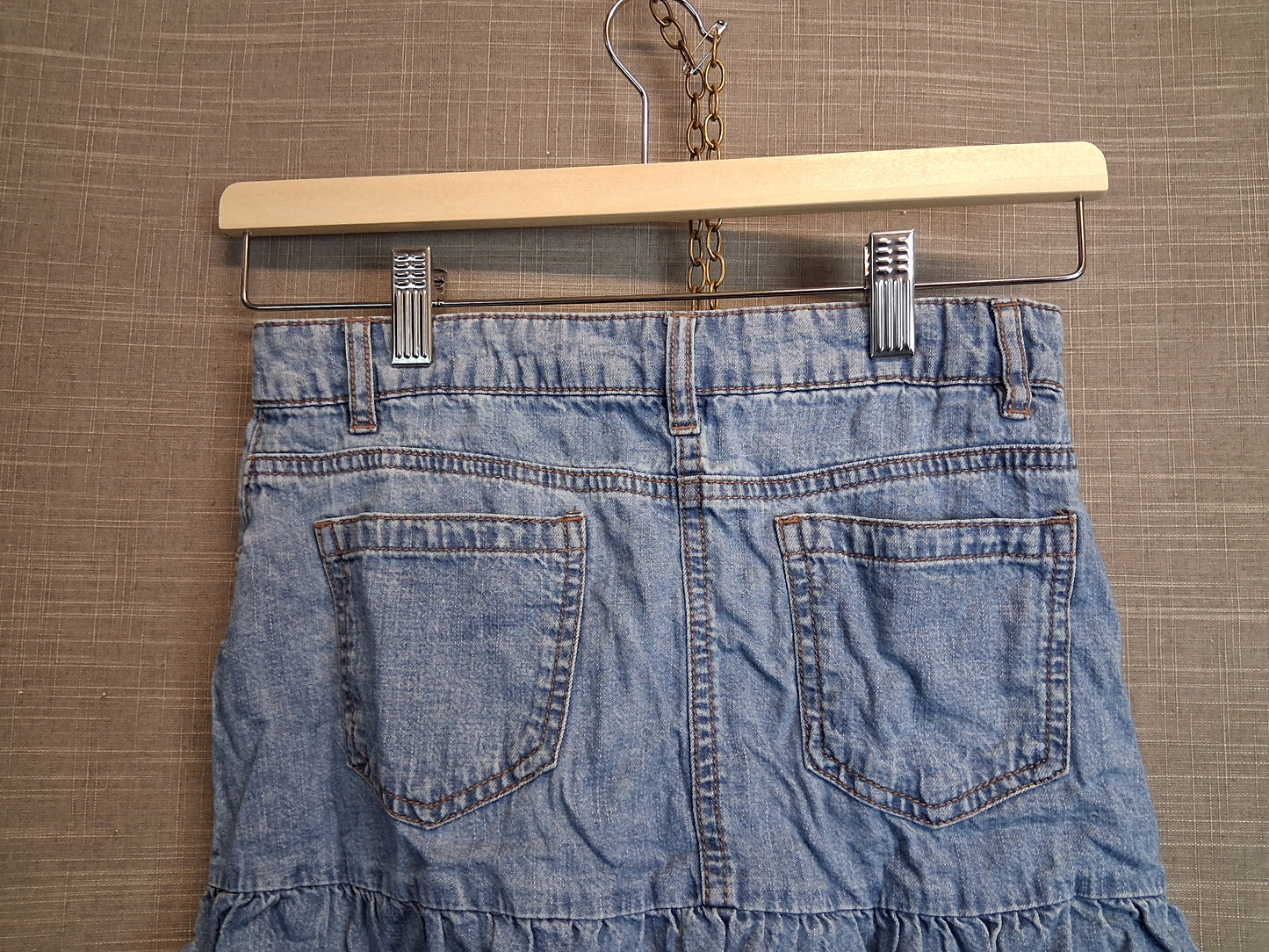 George Girls Blue Denim Skirt Age 10-11 Years