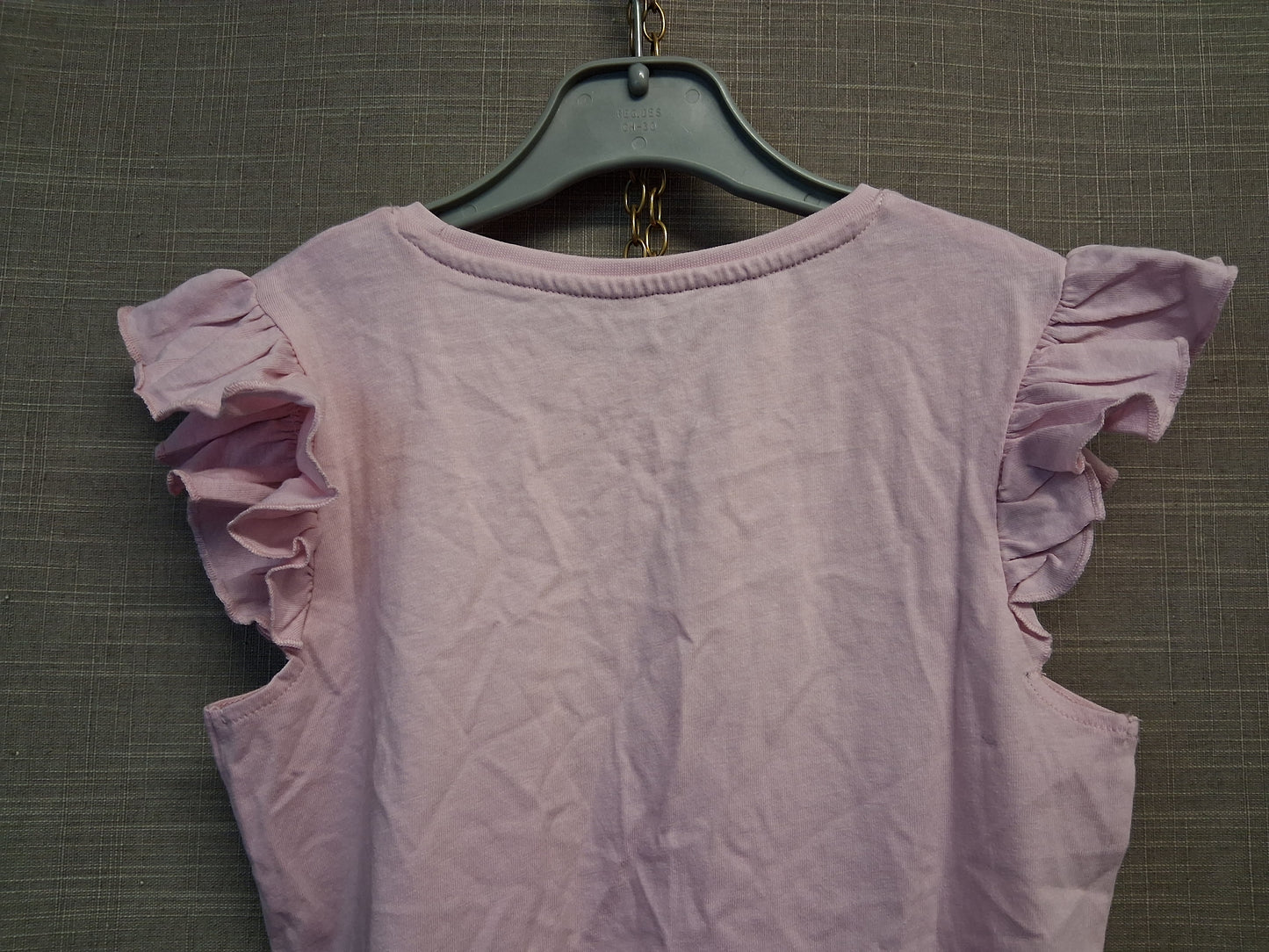 Primark Pink Ruffle Sleeveless T-Shirt Age 6-7 Years New