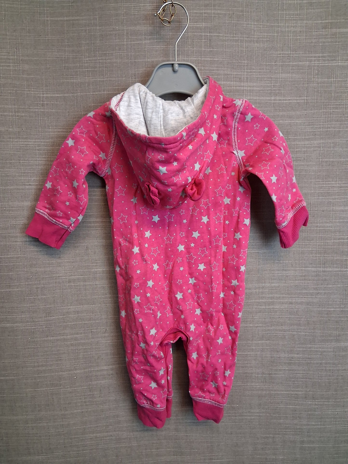 Disney Girls Minnie Mouse Pink All in One with Hood Age 3-6 months