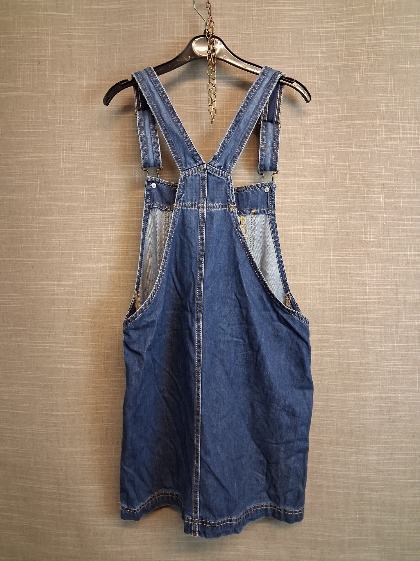 Next Girls Denim Blue Pinafore Dress Age 12 Years