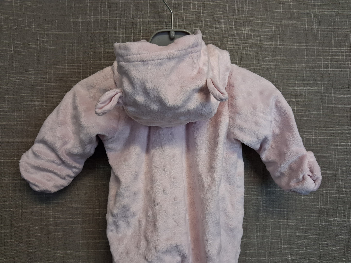 George Girls Lightly Padded Pramsuit Age First Size Pale Pink