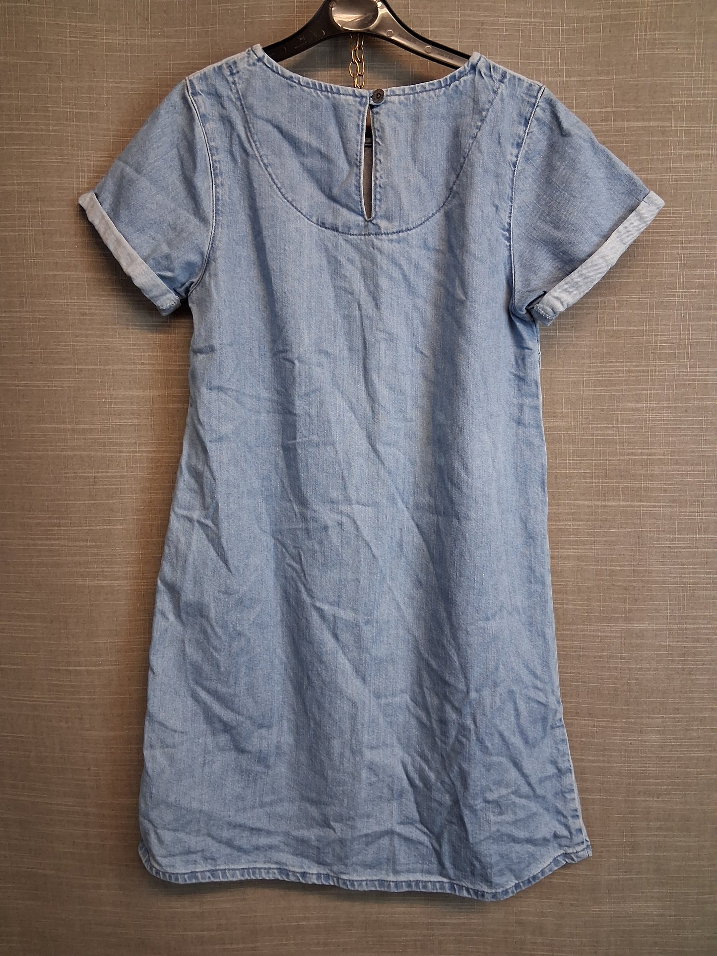 Next Girls Denim Blue A Line Dress Age 12 Years Short Sleeve