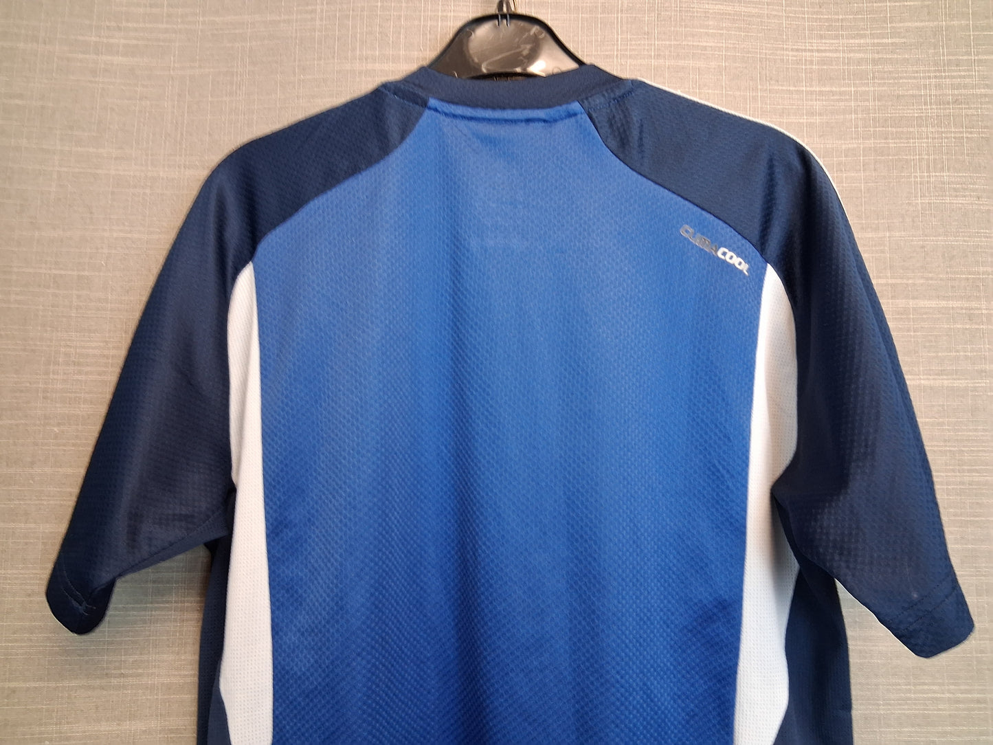 Adidas Boys Blue White Short Sleeve T-Shirt Age 13-14 Years