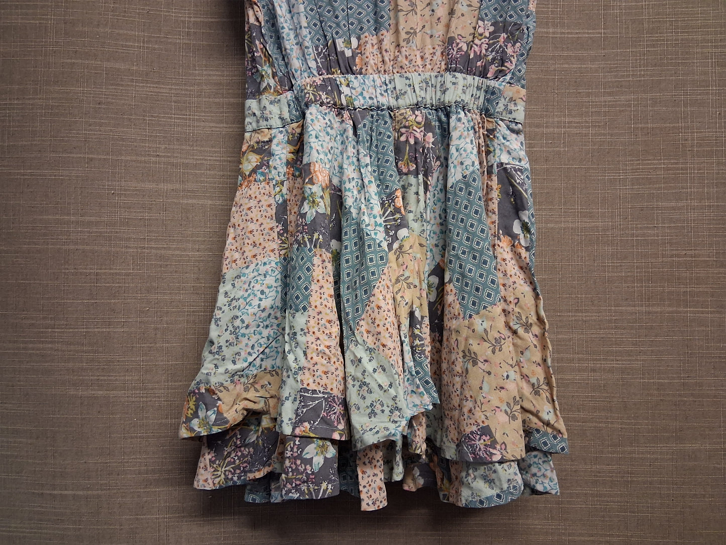 Next Girls Multicolour Floral Patchwork Playsuit Age 3 Years