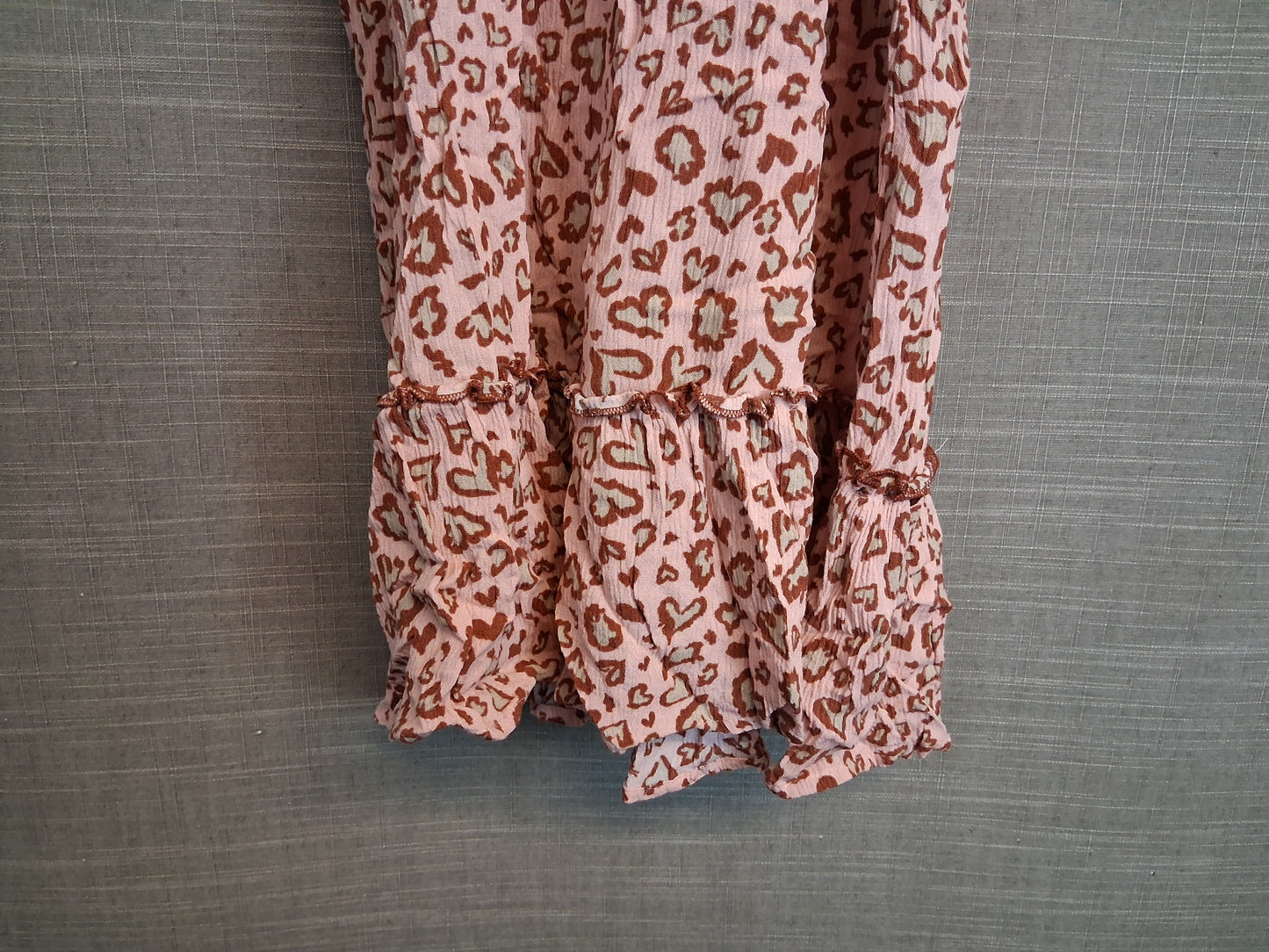 Primark Girls Pink Leopard Print Strappy Sundress Age 7-8 Years