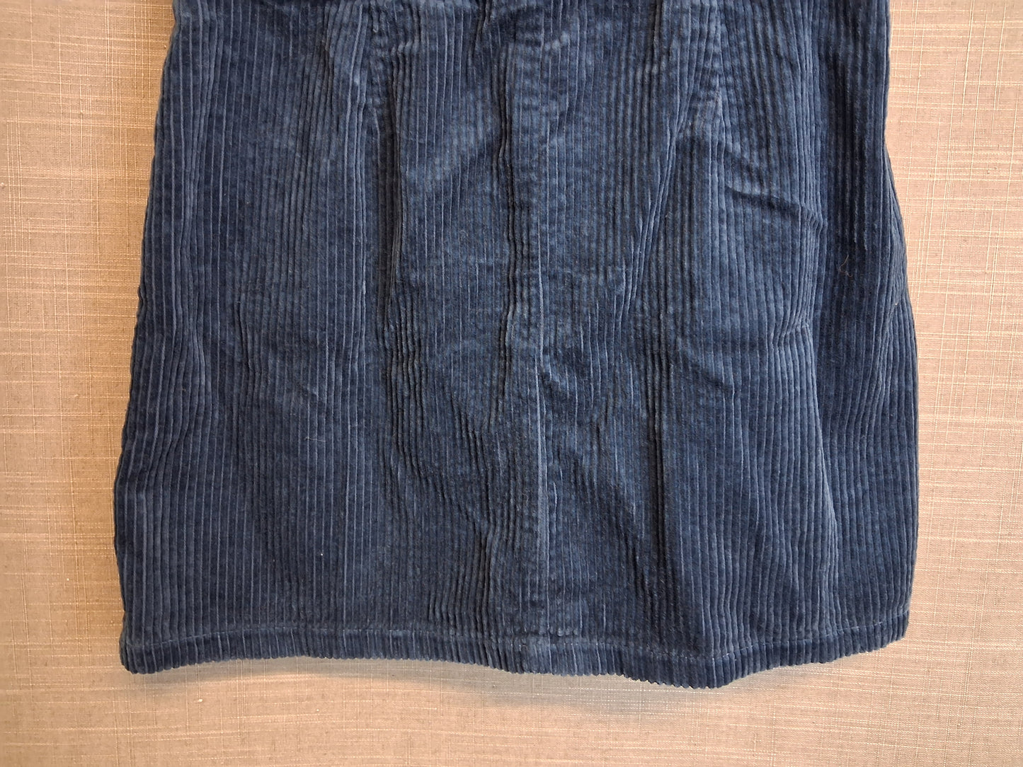 Next Girls Blue Corduroy Skirt Age 11-12 Years Button Front New