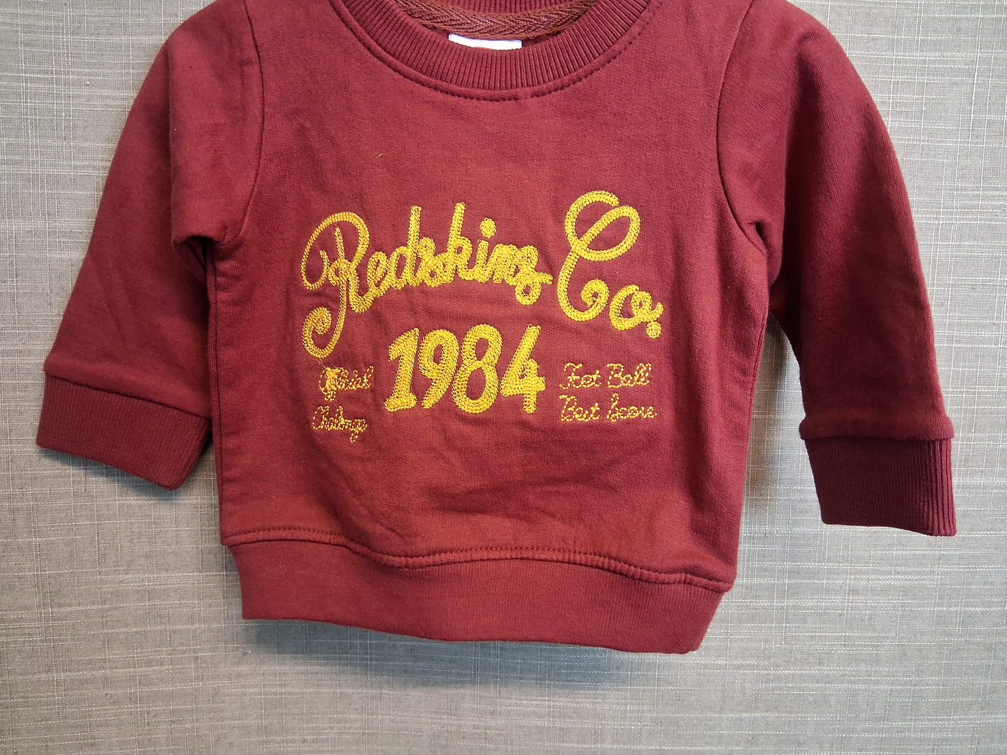 Redskins Boys Sweater Burgundy Red Age 6 Months