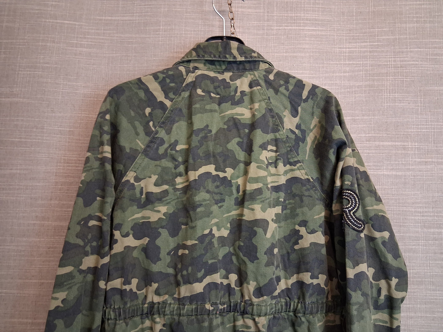 River Island Girls Camouflage Oversize Shirt Green Long Sleeve Age 11-12 Years
