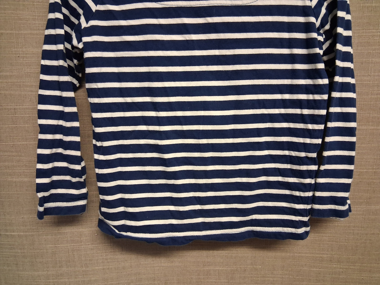Joules Boys Striped Blue White Long Sleeve T-Shirt Dinosaur Theme Age 6 Years