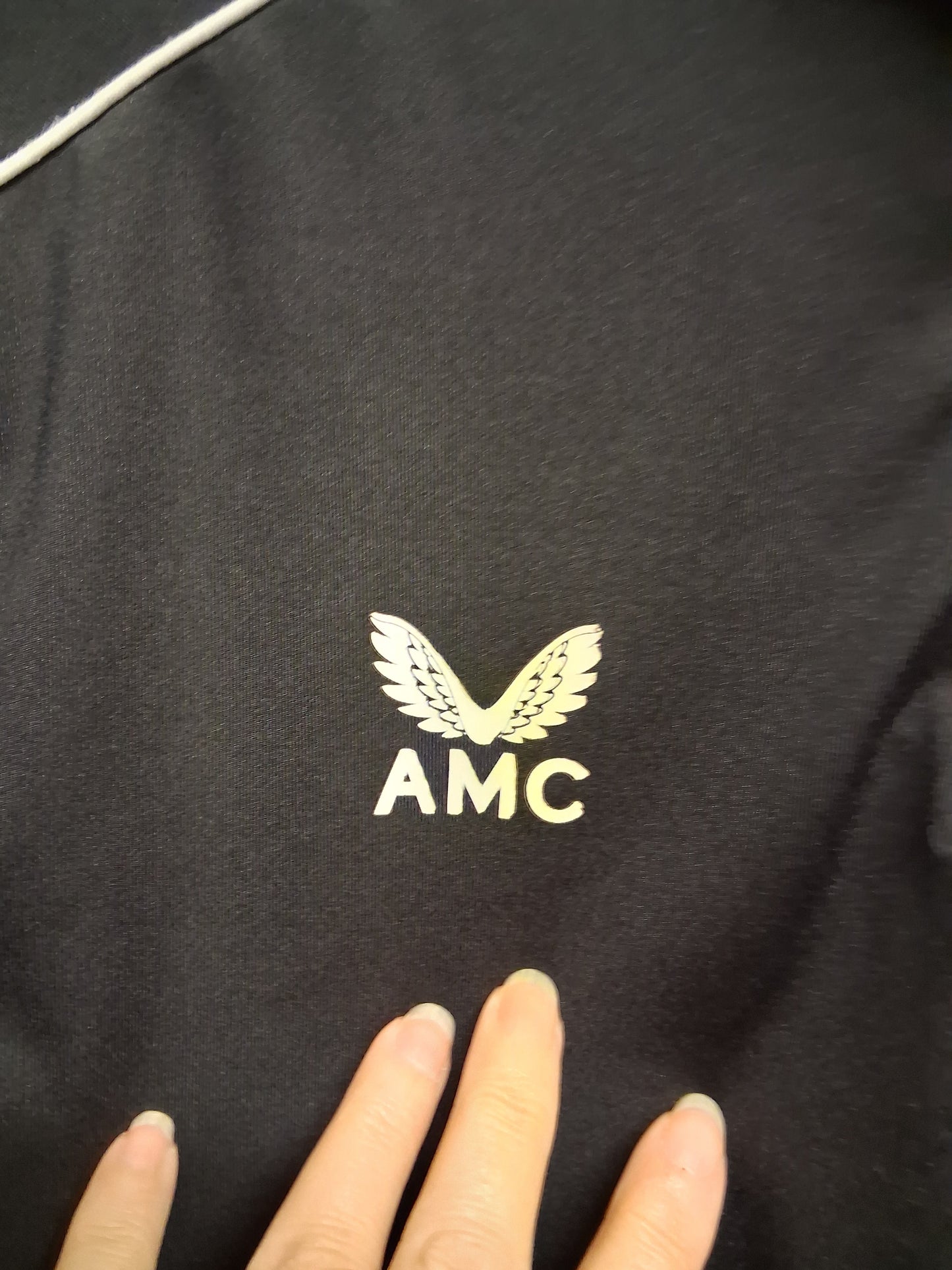 Castore AMC Black 1/4 Zip Pullover Sweater Junior XL Age 12-13 Years