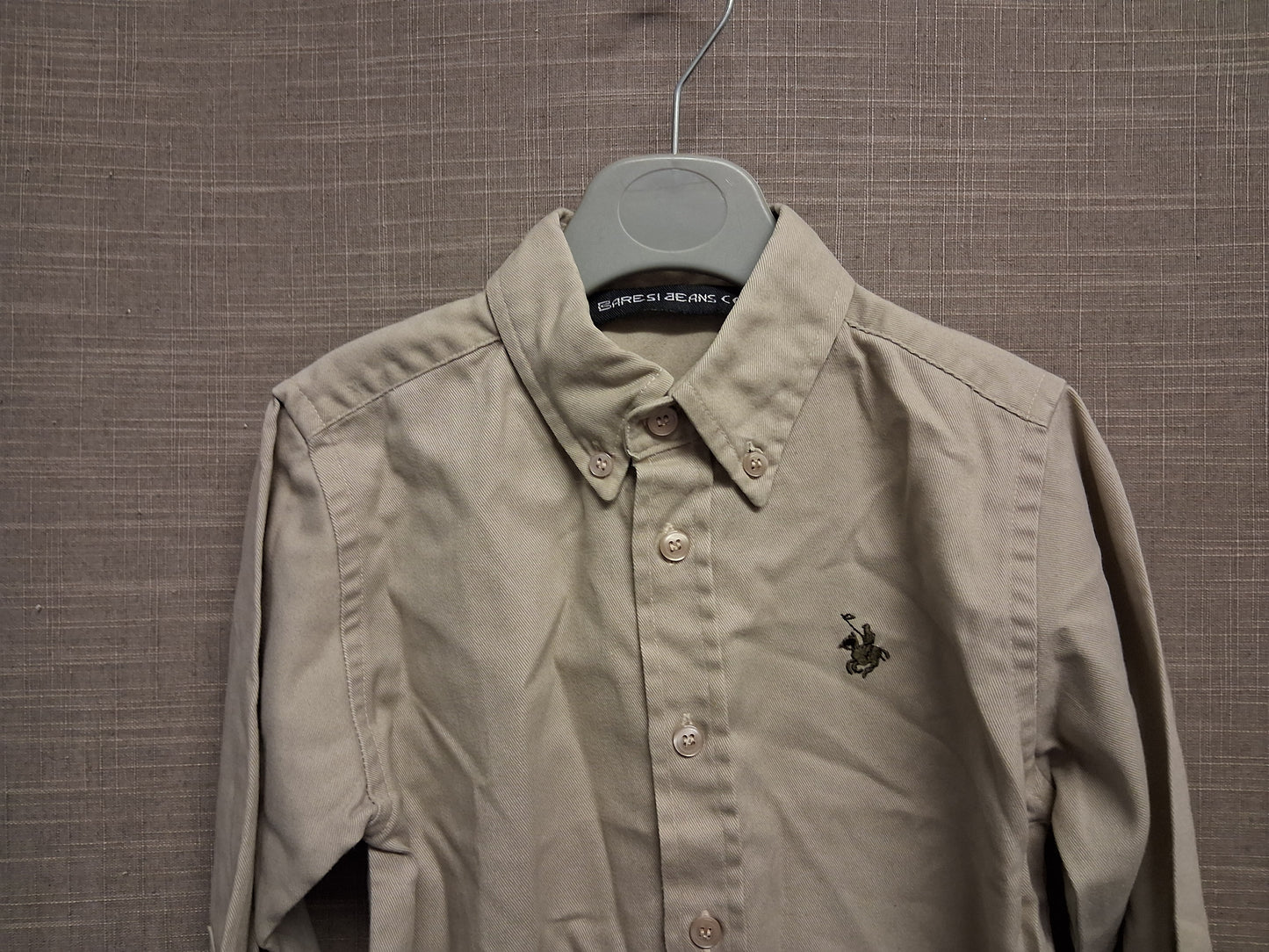 Baresi Jeans Co Beige Long Sleeve Shirt Age 2-3 Years