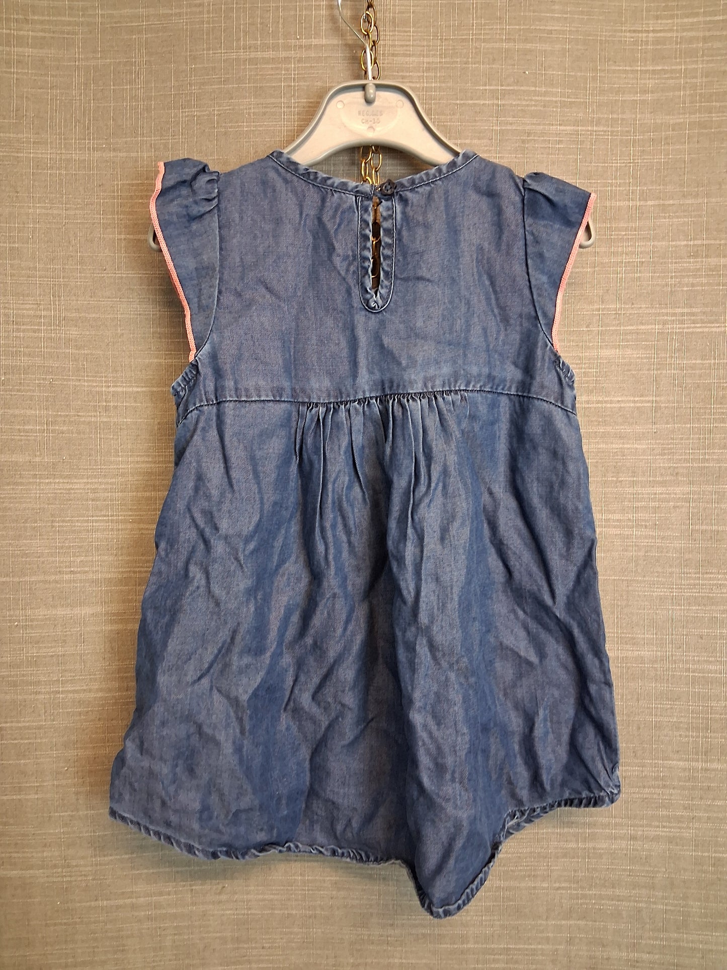 George Girls Blue Denim Dress Age 3-4 Years