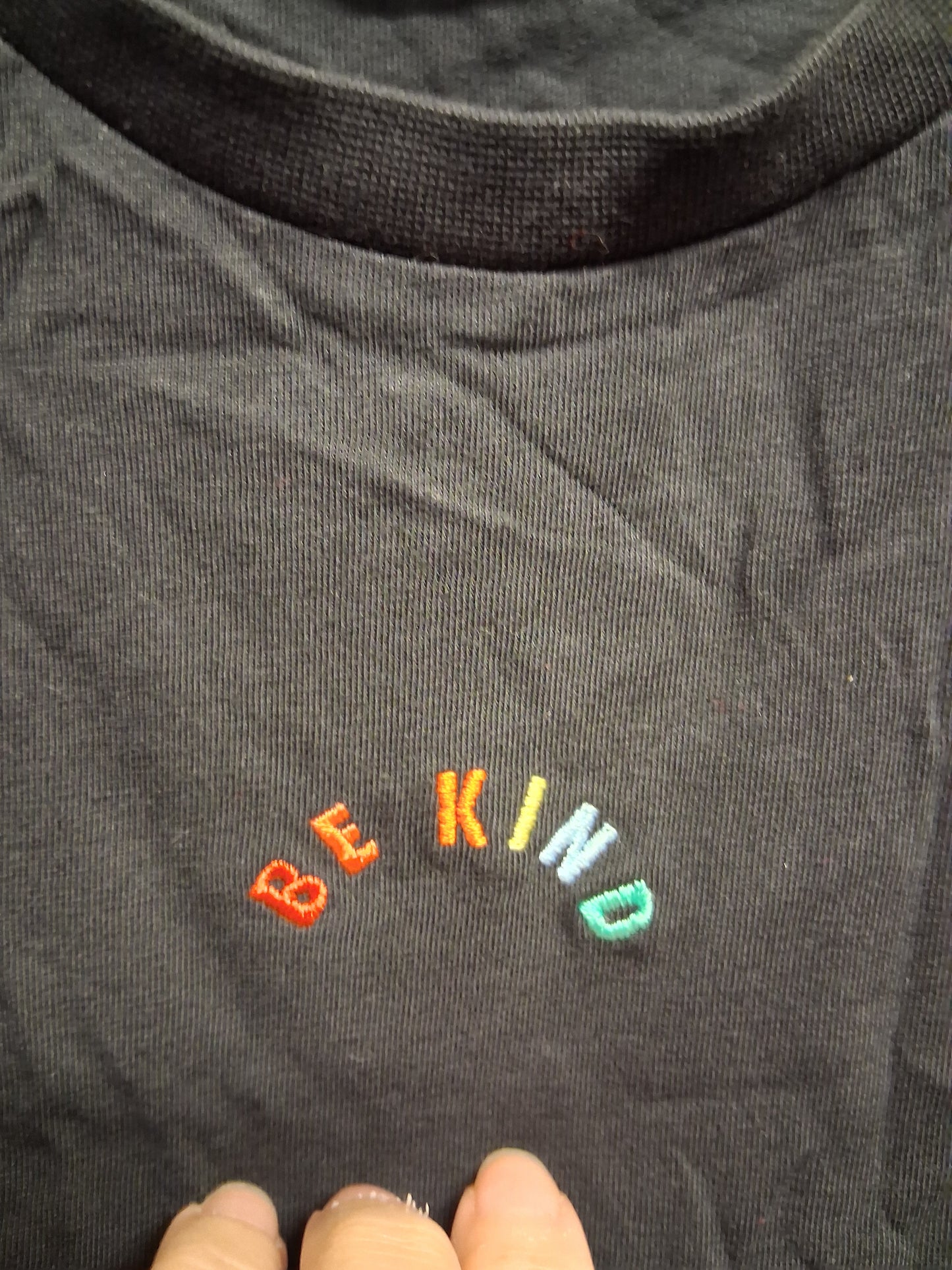 Marks & Spencer Girls Black Short Sleeve T-Shirt Age 8-9 Years