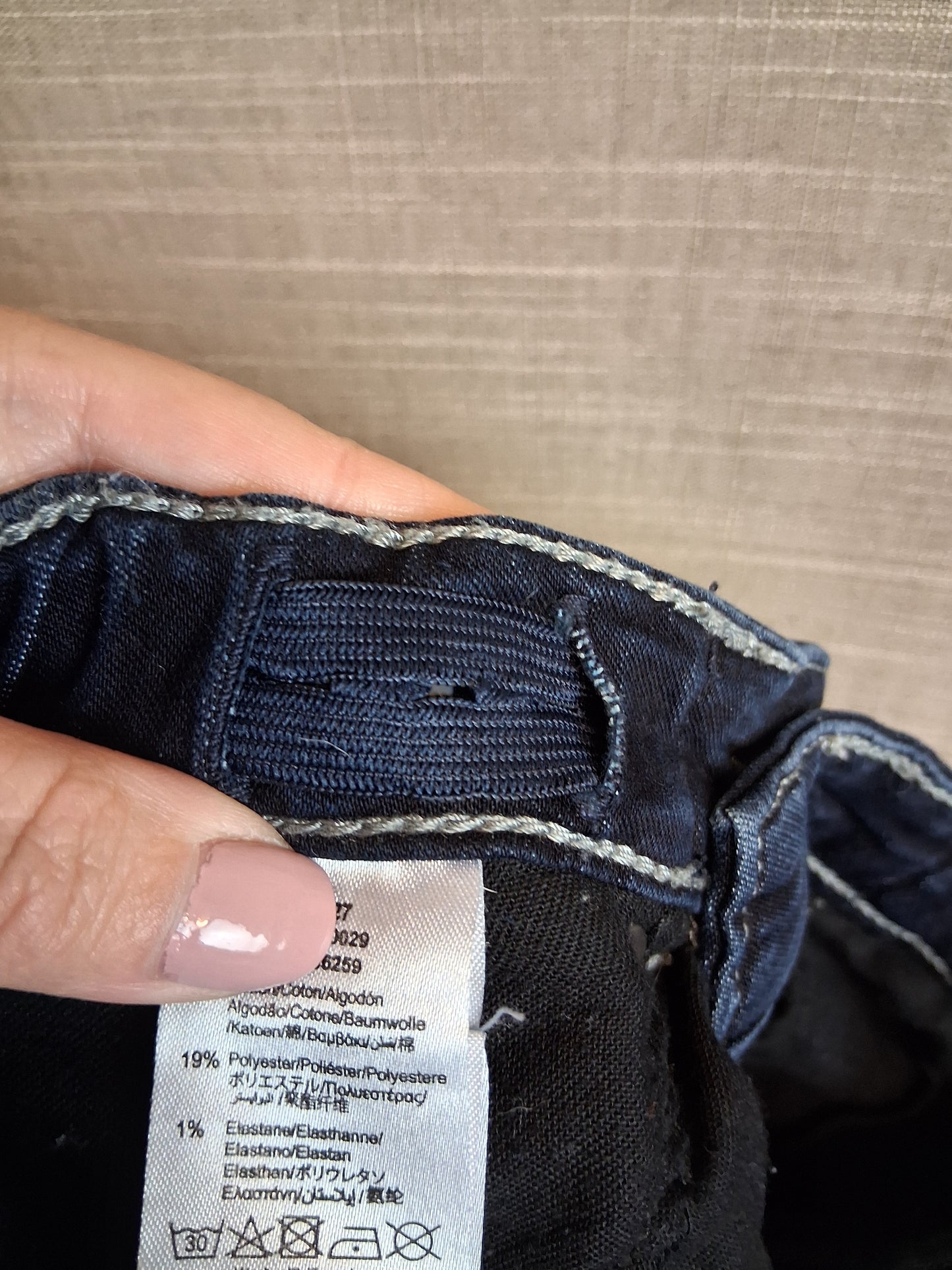Hugo Boss Boys Skinny Jeans Darkwash Blue Adjustable Waist Age 6 Years